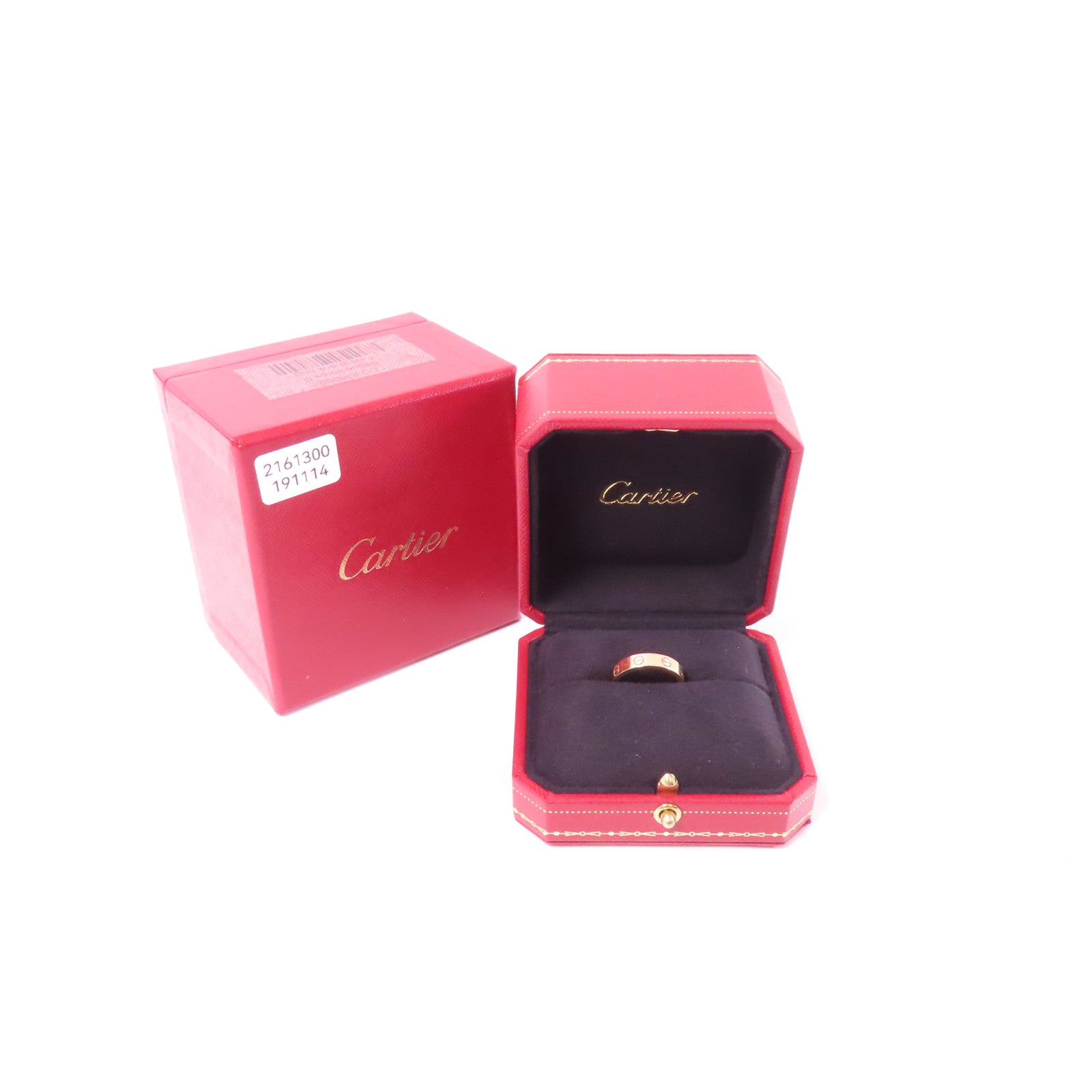 CARTIER 18K玫瑰金Love Diamond Ring鑽石戒指Cartier#51/US#5.75