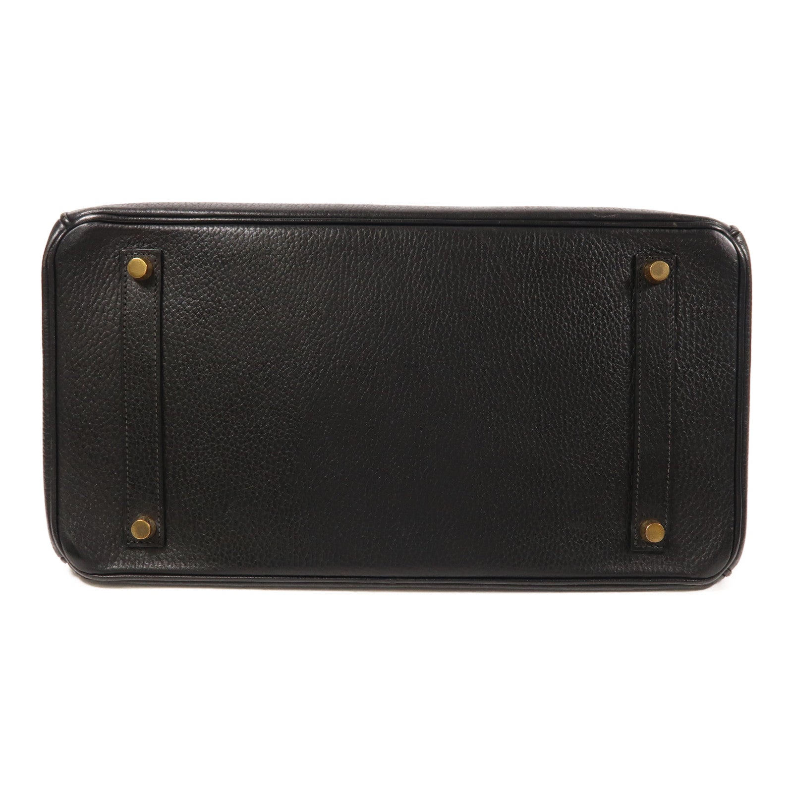 HERMES Ardennes皮革Birkin 25金扣手挽袋Noir