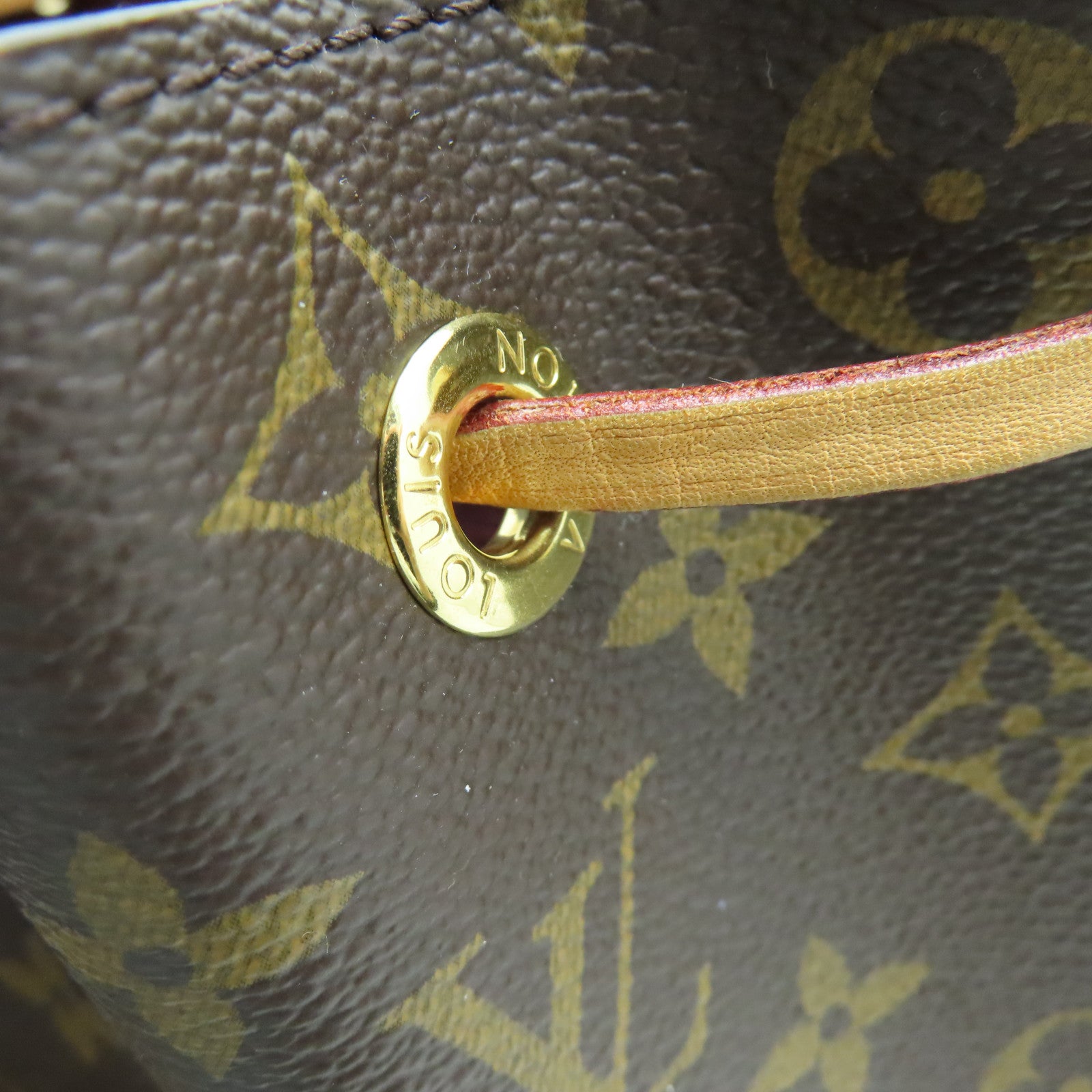 LOUIS VUITTON 【激減優惠】Monogram Montsouris MM金扣背包啡色