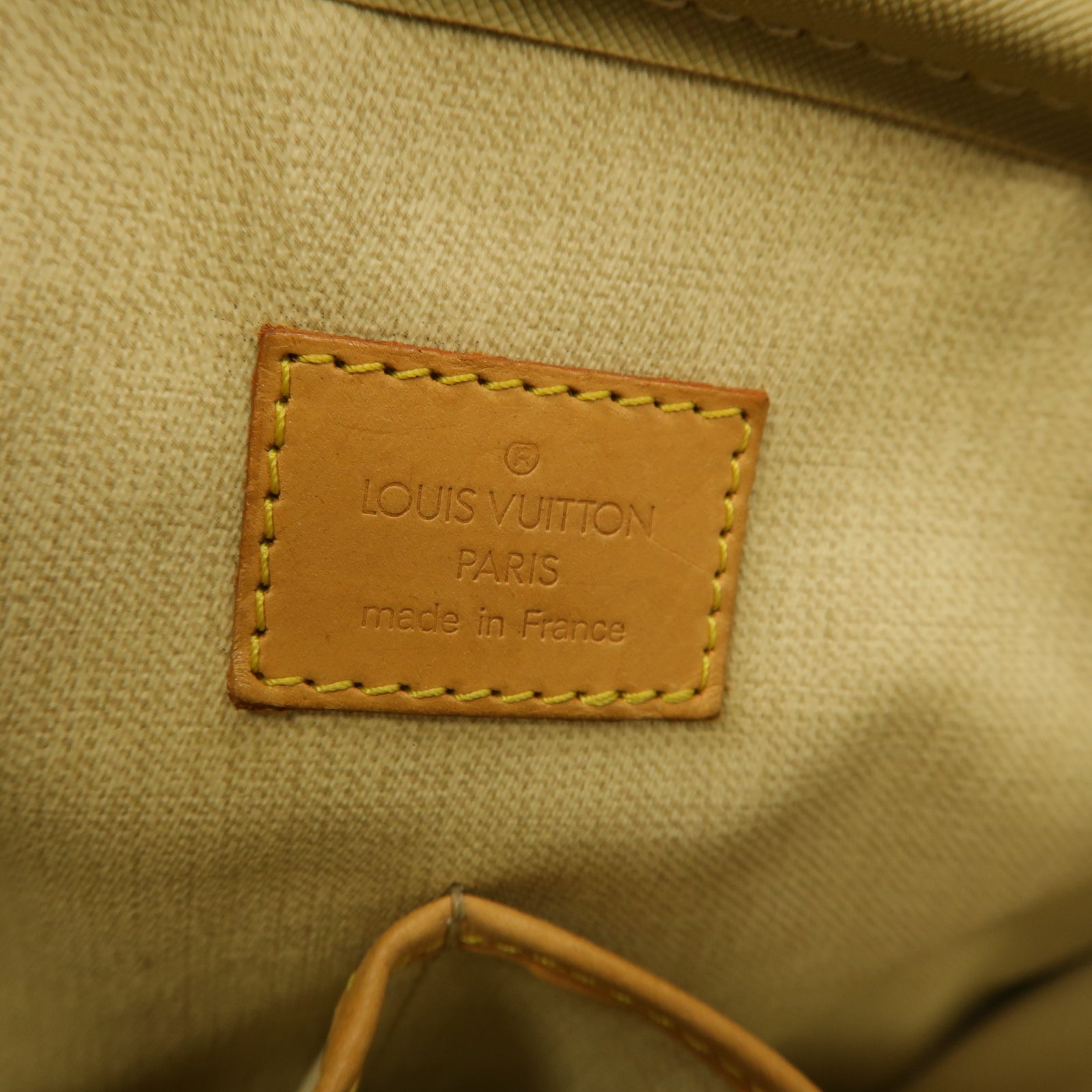 LOUIS VUITTON Monogram Trouville Hand Bag金扣手挽袋啡色