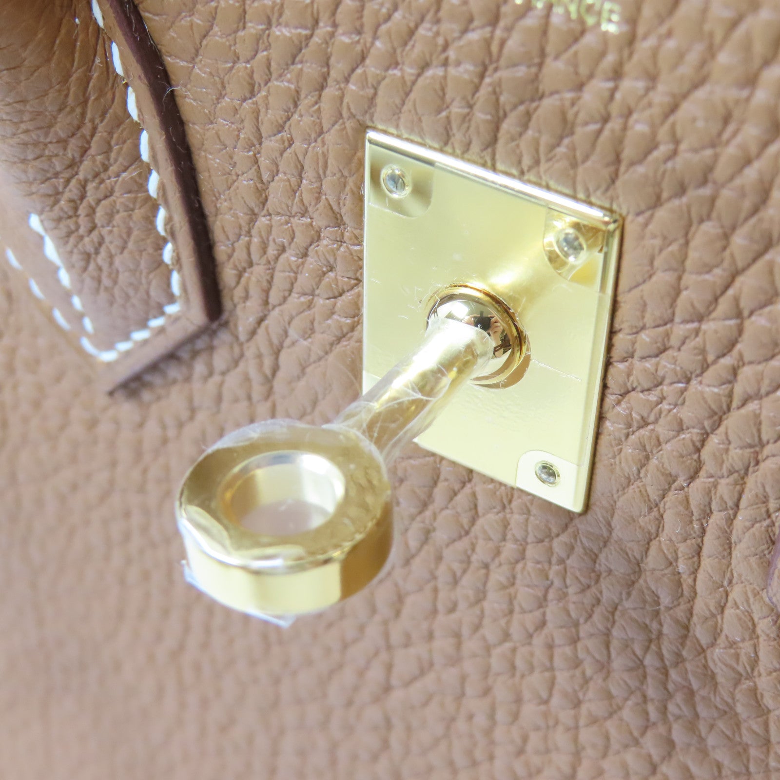 HERMES Togo皮革Birkin 25金扣手挽袋Gold/金色/啡色