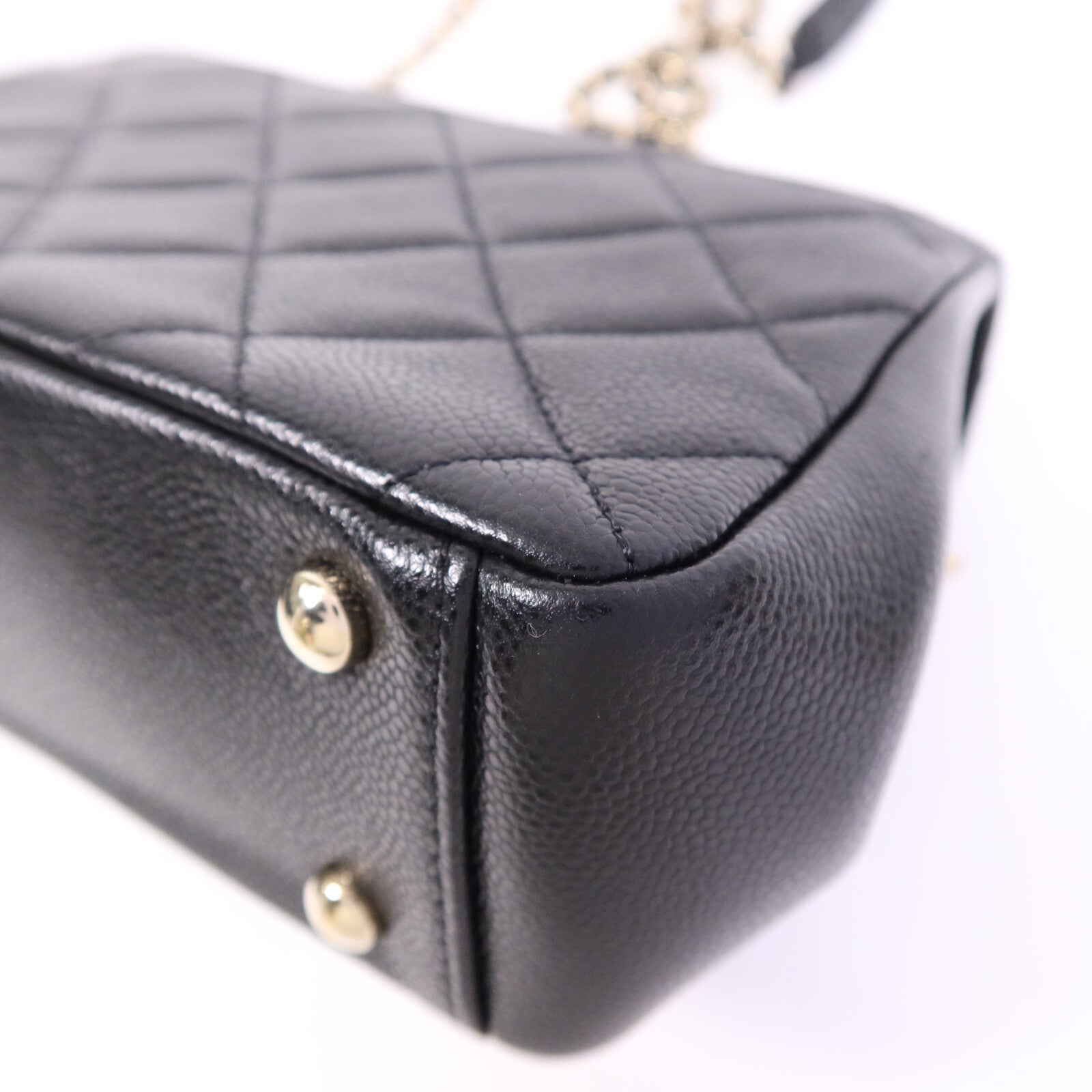 CHANEL 牛皮皮革Business Affinity金扣手挽肩背兩用袋