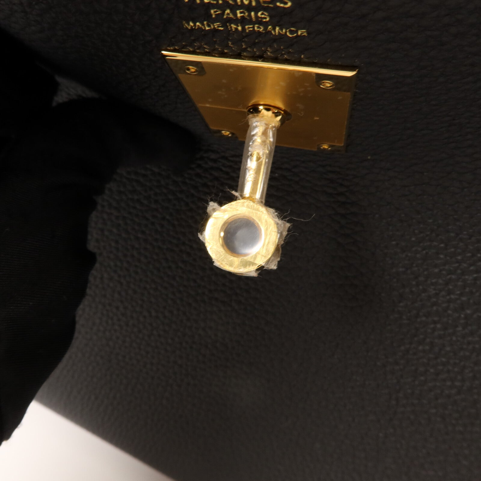 HERMES Togo皮革Kelly 28手挽肩背兩用袋Noir