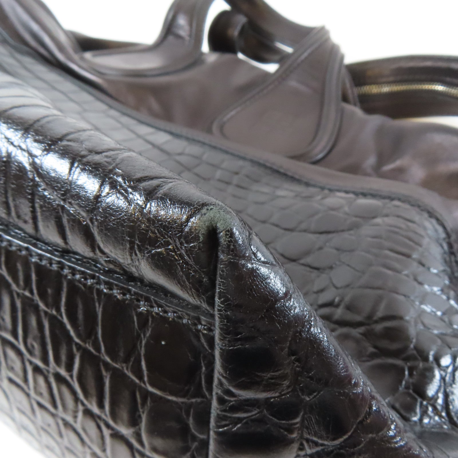 GIVENCHY 【激減優惠】牛皮皮革Calf Dust Bag銀扣手挽肩背兩用袋黑色