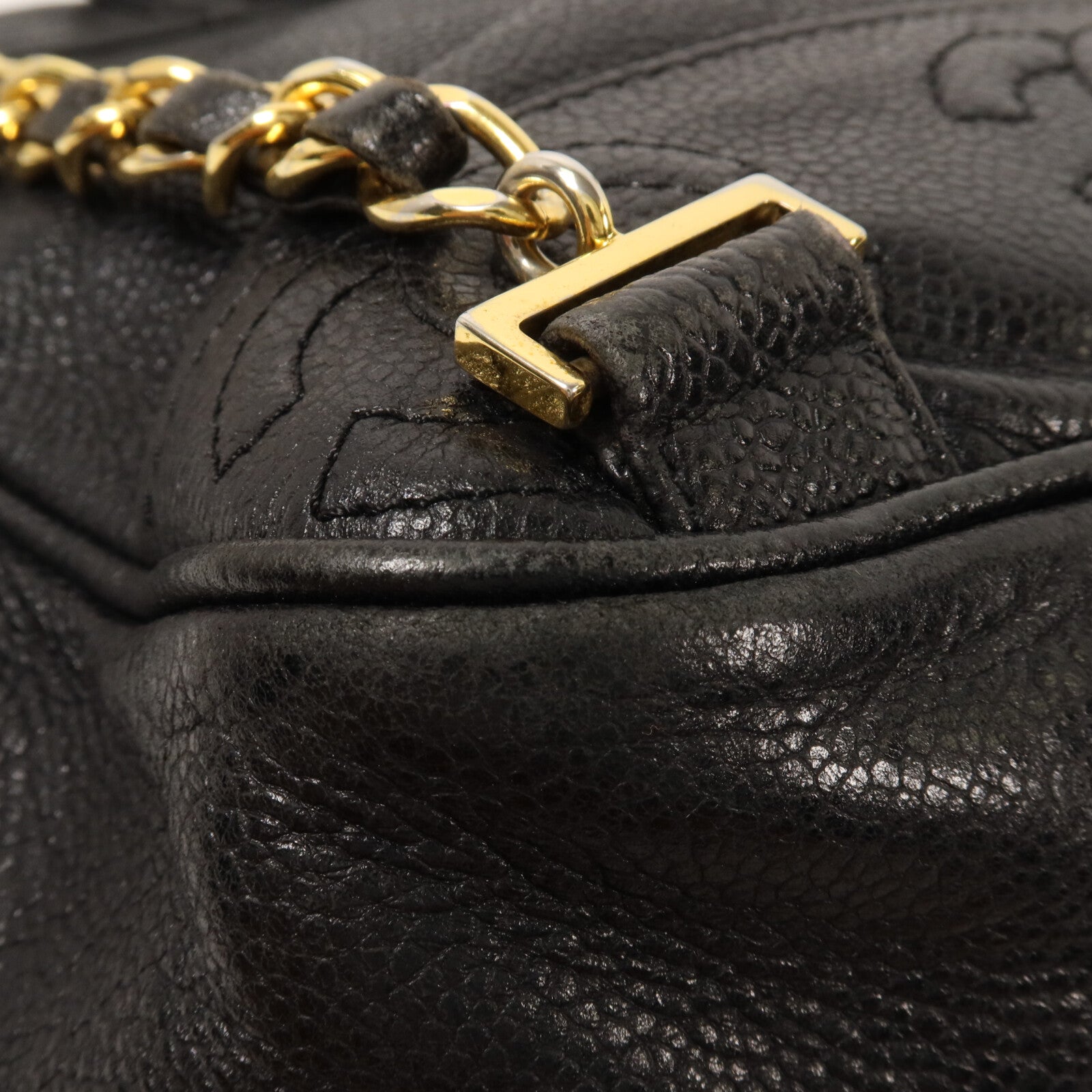 CHANEL 牛皮皮革Triple CC Backpack鏈帶背包
