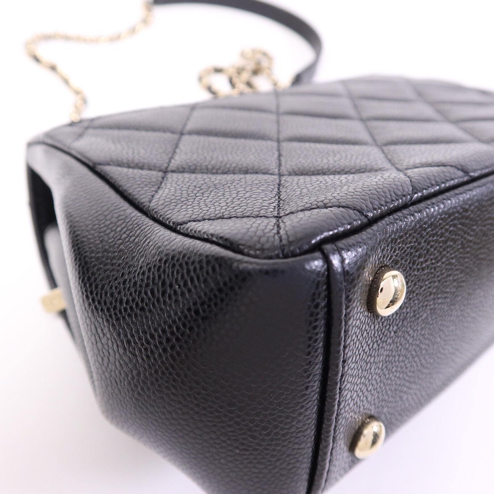 CHANEL 牛皮皮革Business Affinity金扣手挽肩背兩用袋