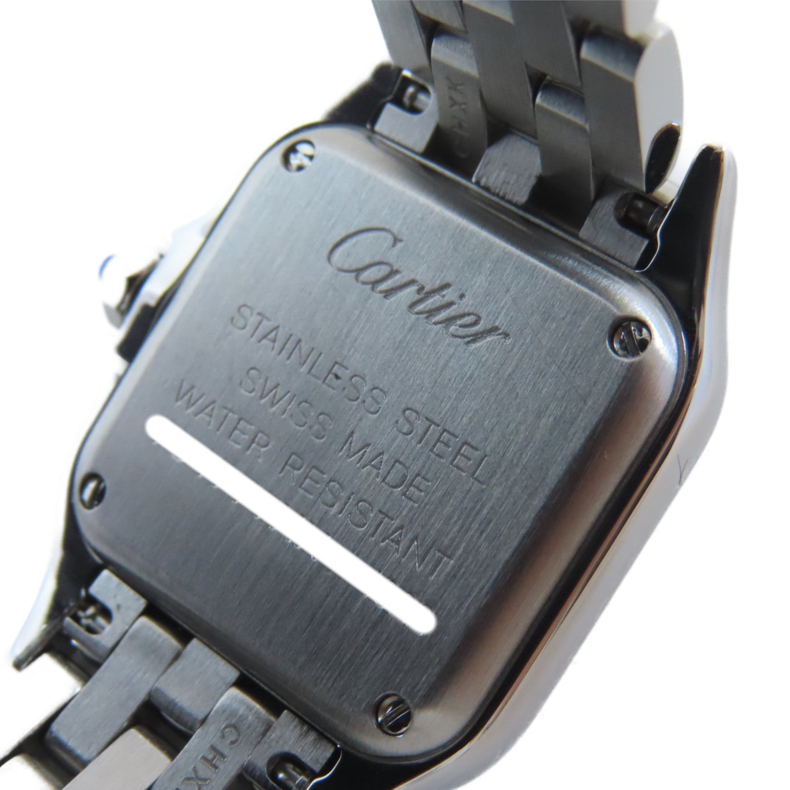 CARTIER Panthere不鏽鋼手錶石英機芯白色