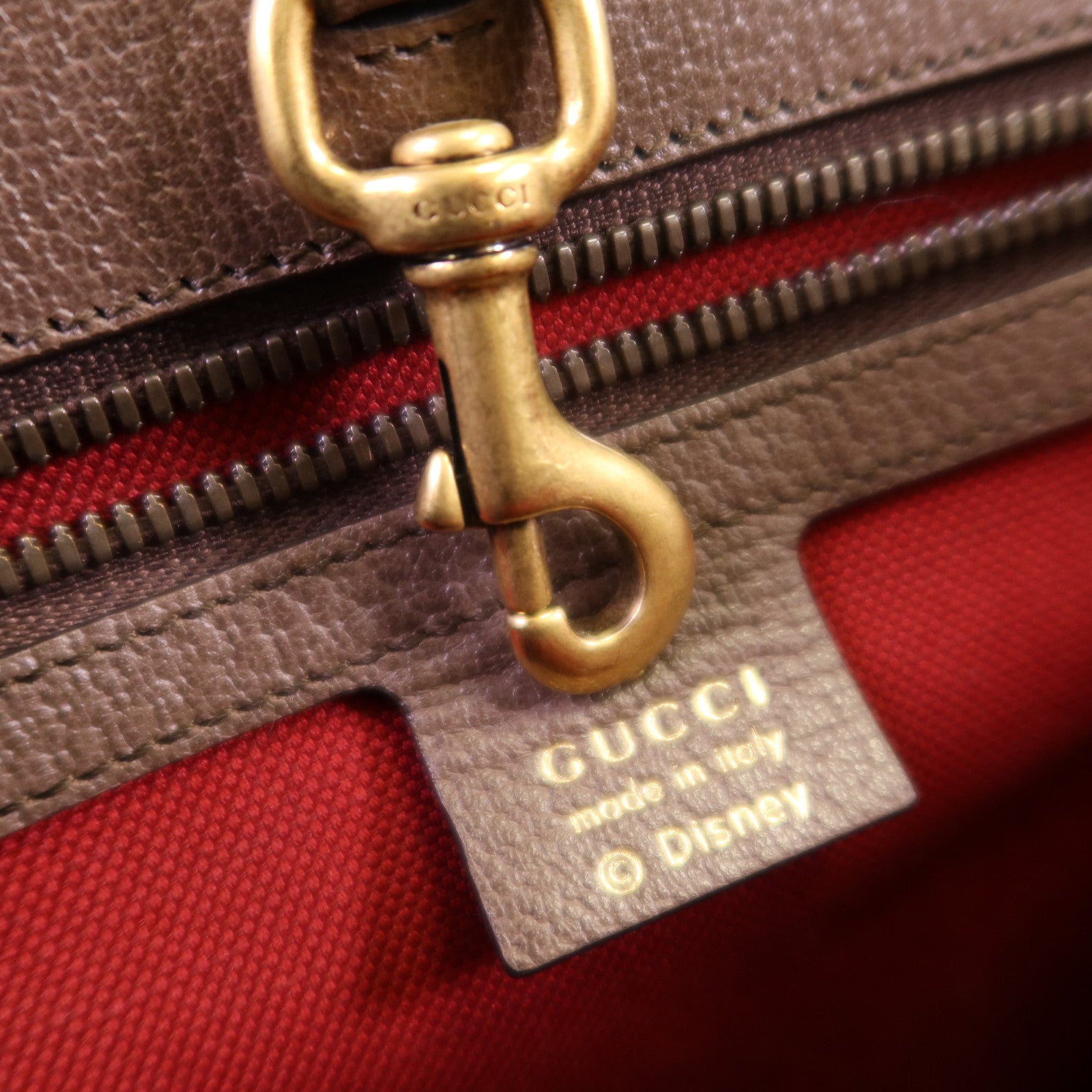 GUCCI 塗層帆布Disney GG Supreme金扣手挽肩背兩用袋