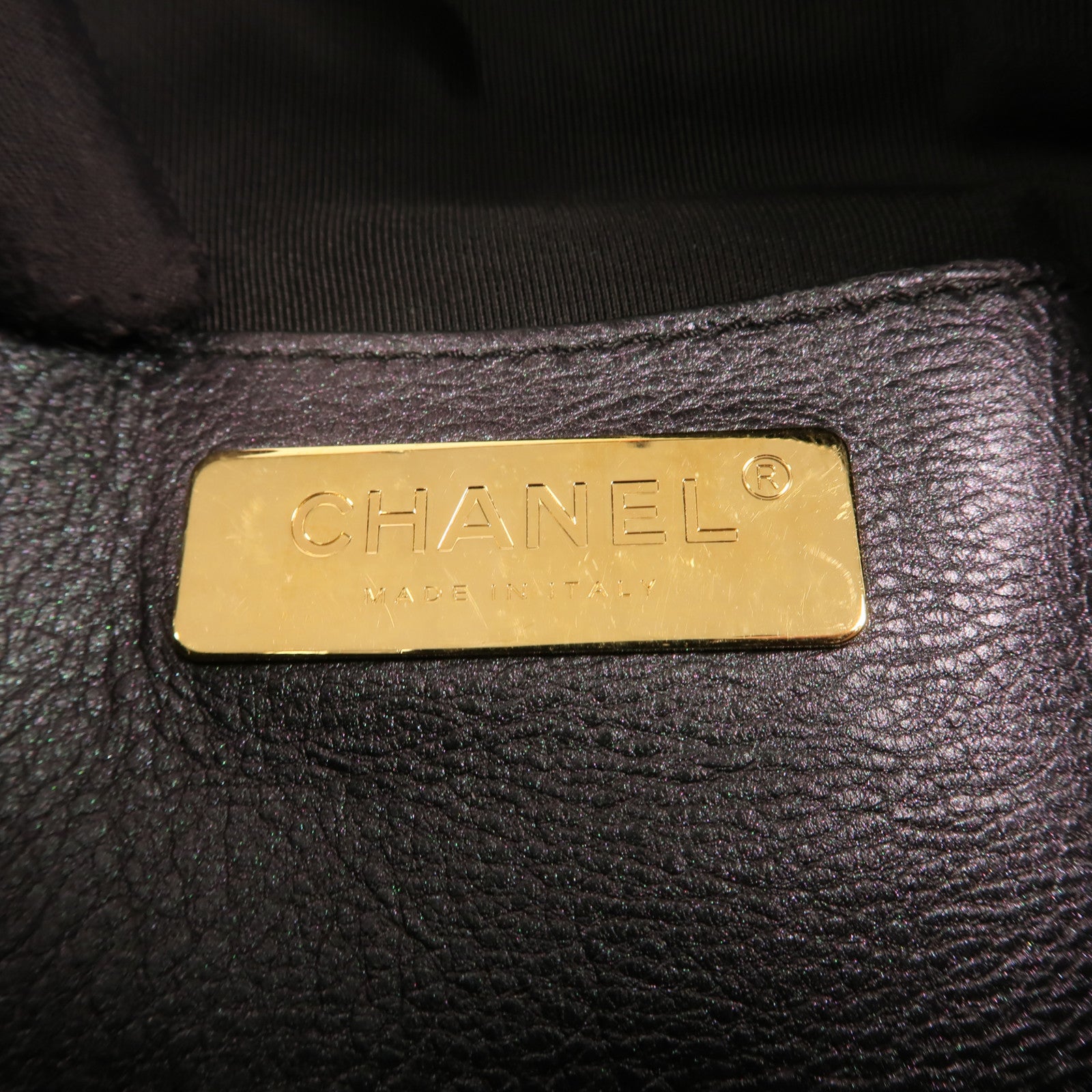 CHANEL 牛皮皮革Waist Bag金扣鏈帶腰包