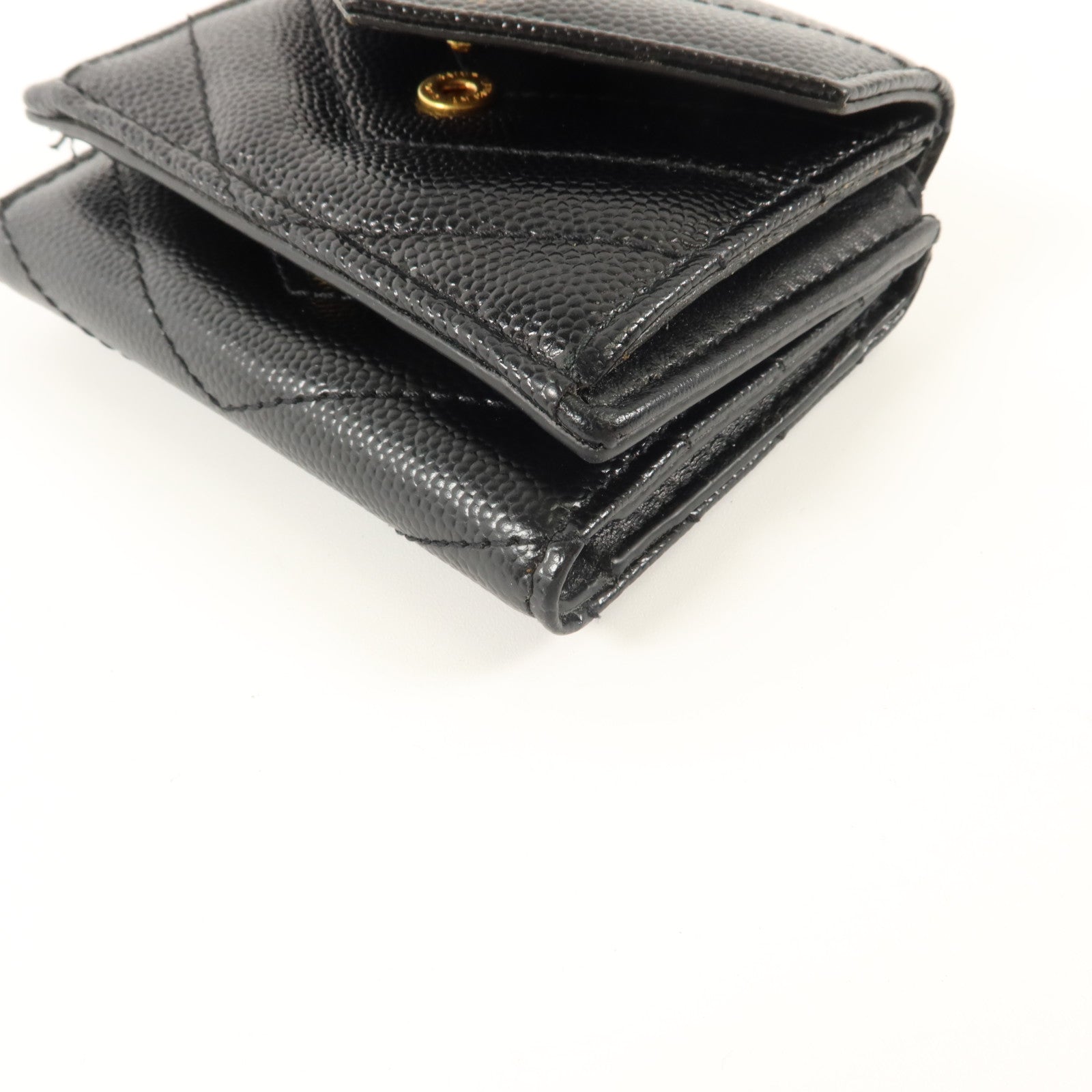SAINT LAURENT 牛皮皮革Trifold Wallet錢包