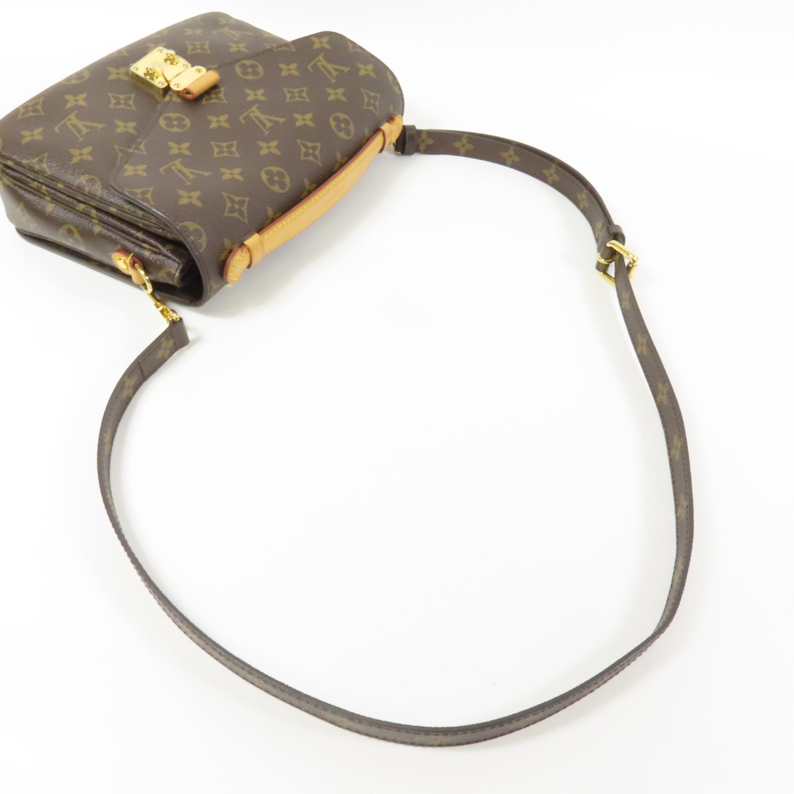LOUIS VUITTON Monogram Pochette Metis MM金扣手挽肩背兩用袋