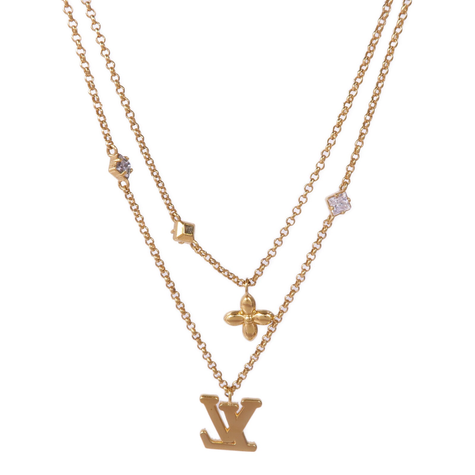 LOUIS VUITTON 金屬Lady LV Necklace項鍊