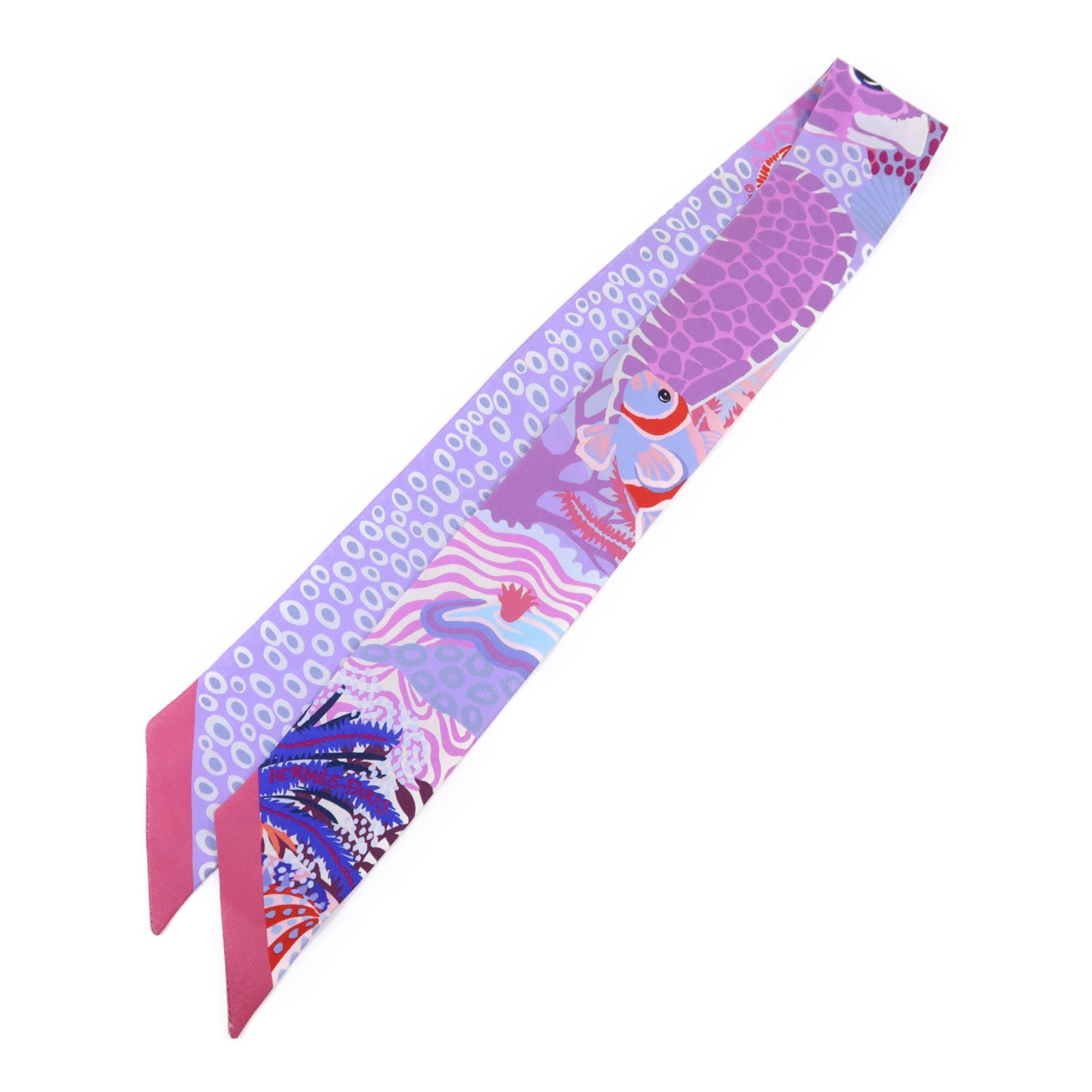 HERMES 【激減優惠】絲質Twilly絲巾
