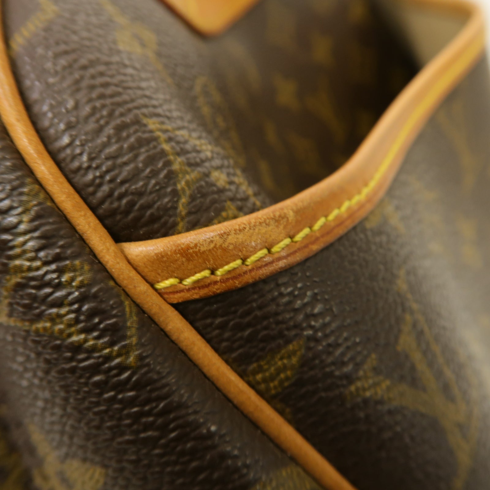 LOUIS VUITTON Monogram Trouville Hand Bag金扣手挽袋啡色