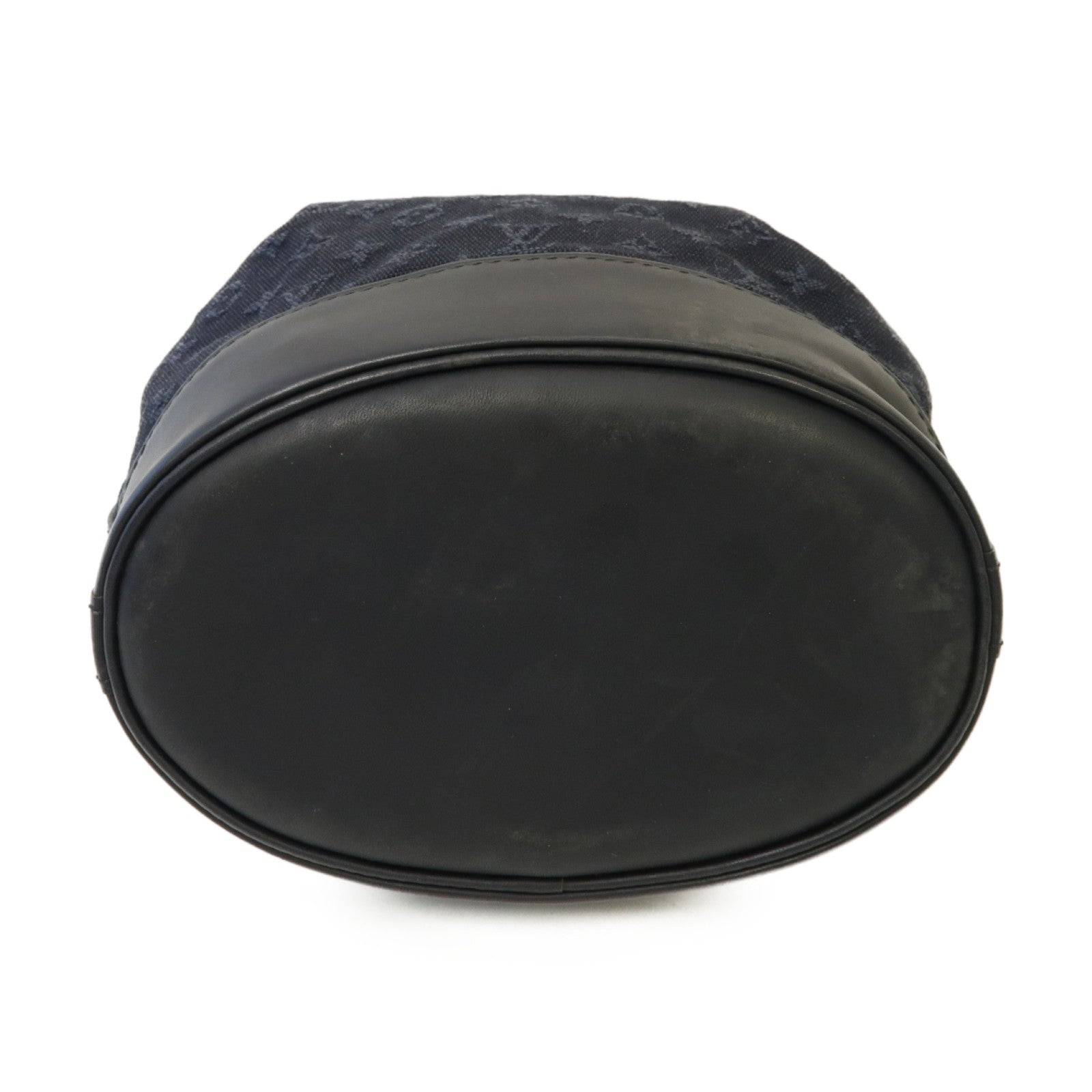 LOUIS VUITTON Monogram Mini Noelie金扣肩背袋深藍色