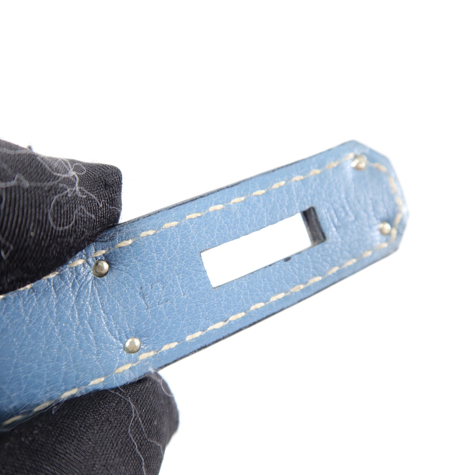HERMES Denmin Tolie Birkin HAC 32手挽袋Bleu Jean