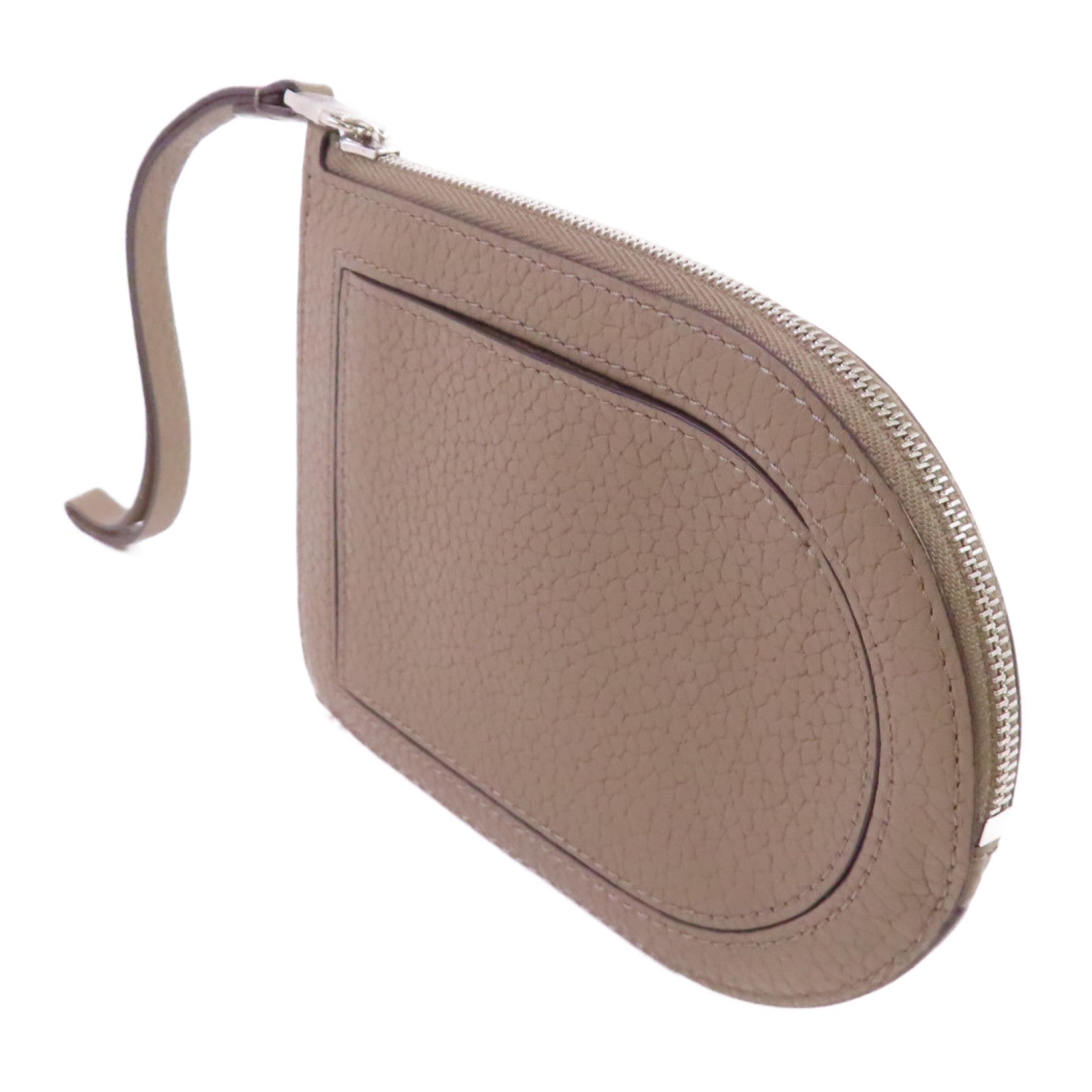 Delvaux 牛皮皮革Delvaux Card Case銀扣卡套灰色