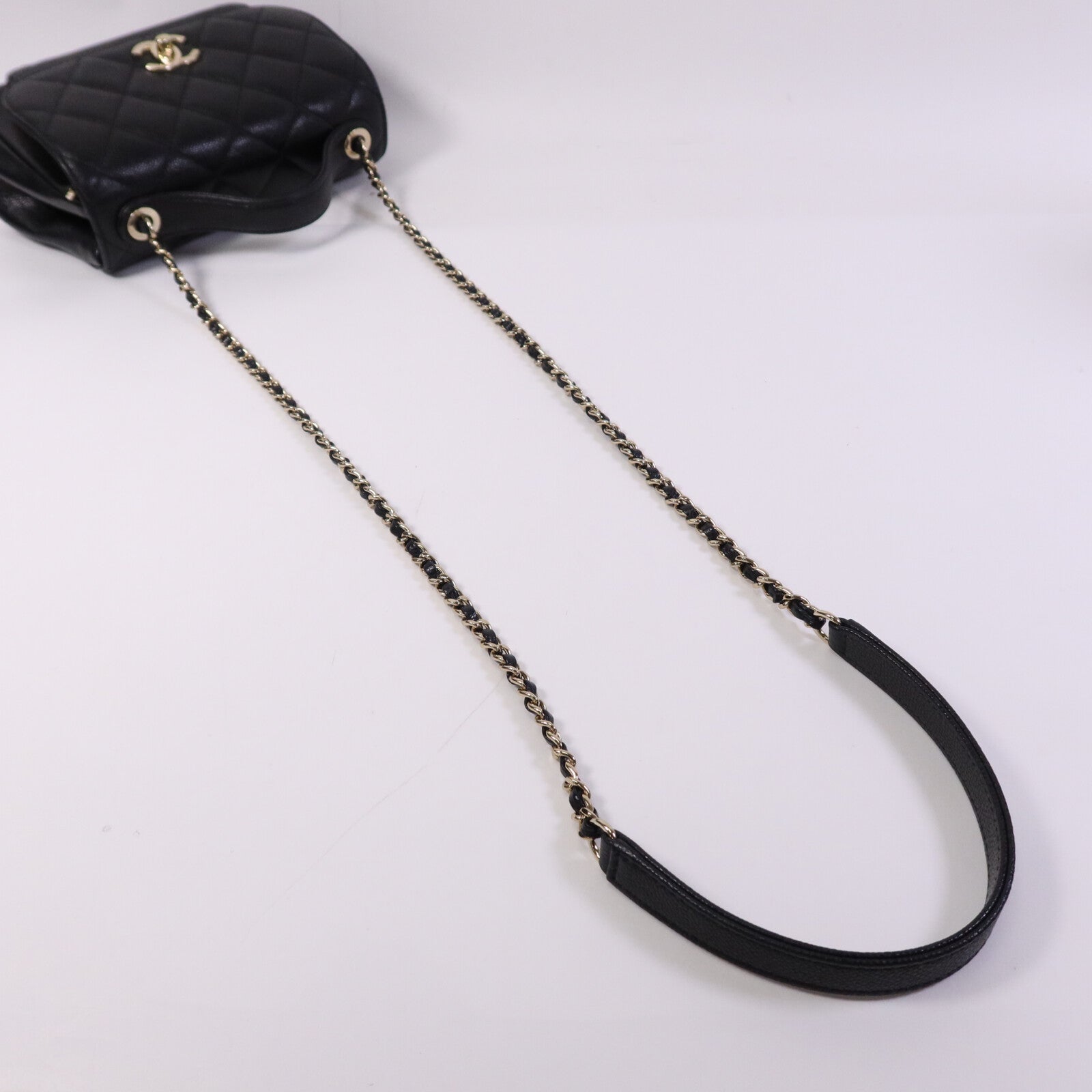 CHANEL 牛皮皮革Business Affinity金扣手挽肩背兩用袋