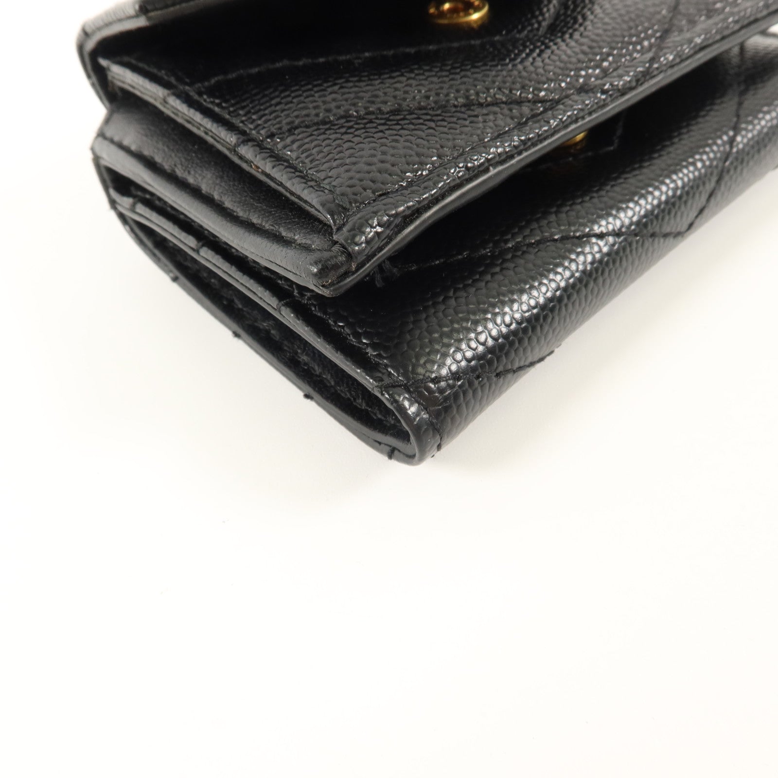 SAINT LAURENT 牛皮皮革Trifold Wallet錢包