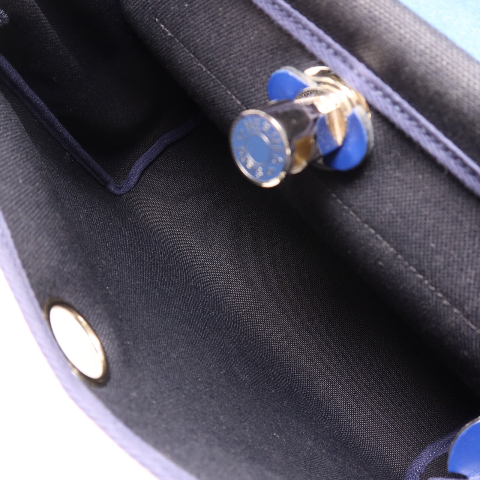 HERMES 帆布Herbag PM手挽肩背兩用袋Noir
