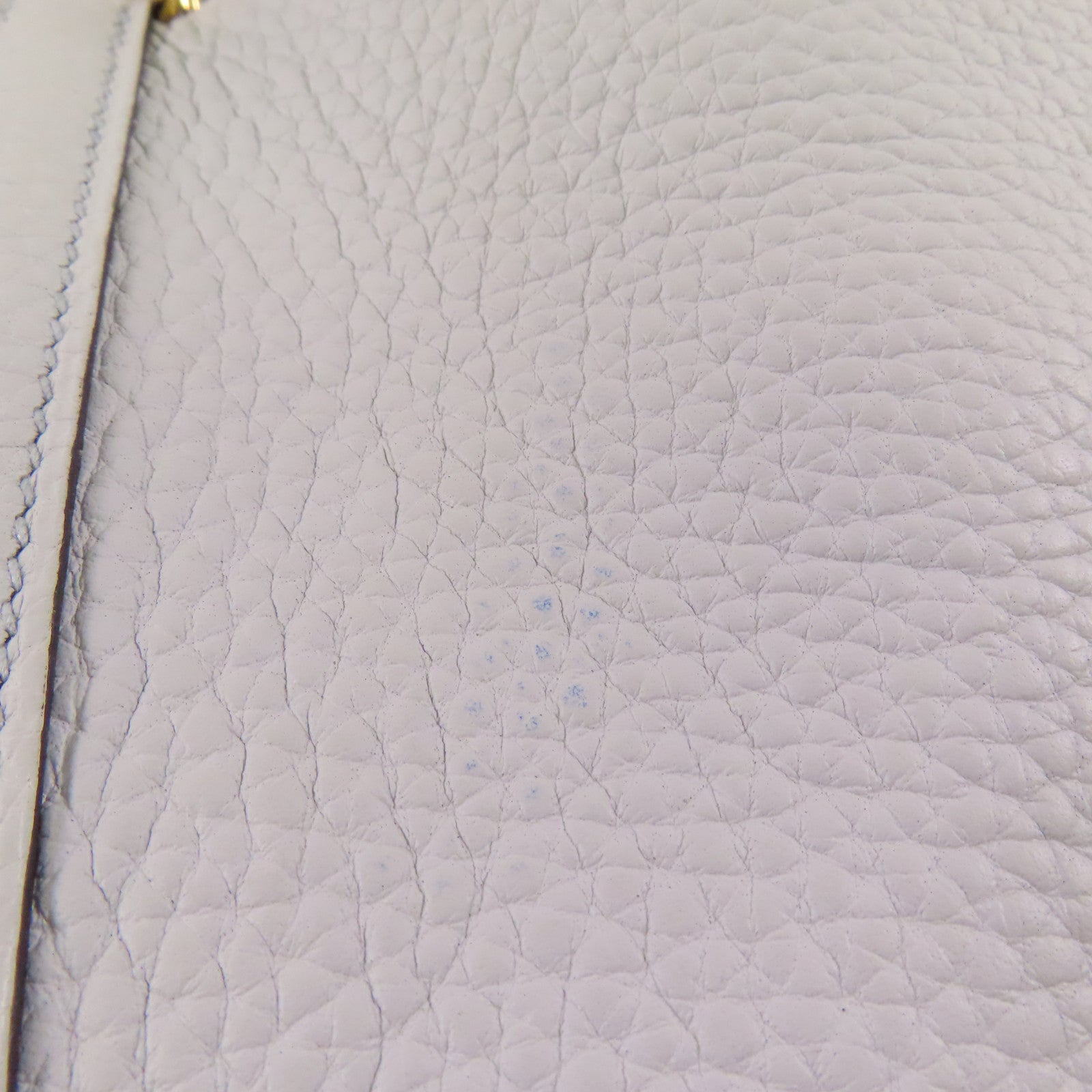 HERMES 【激減優惠】Clemence皮革Picotin PM金扣手挽袋Bleu Pale