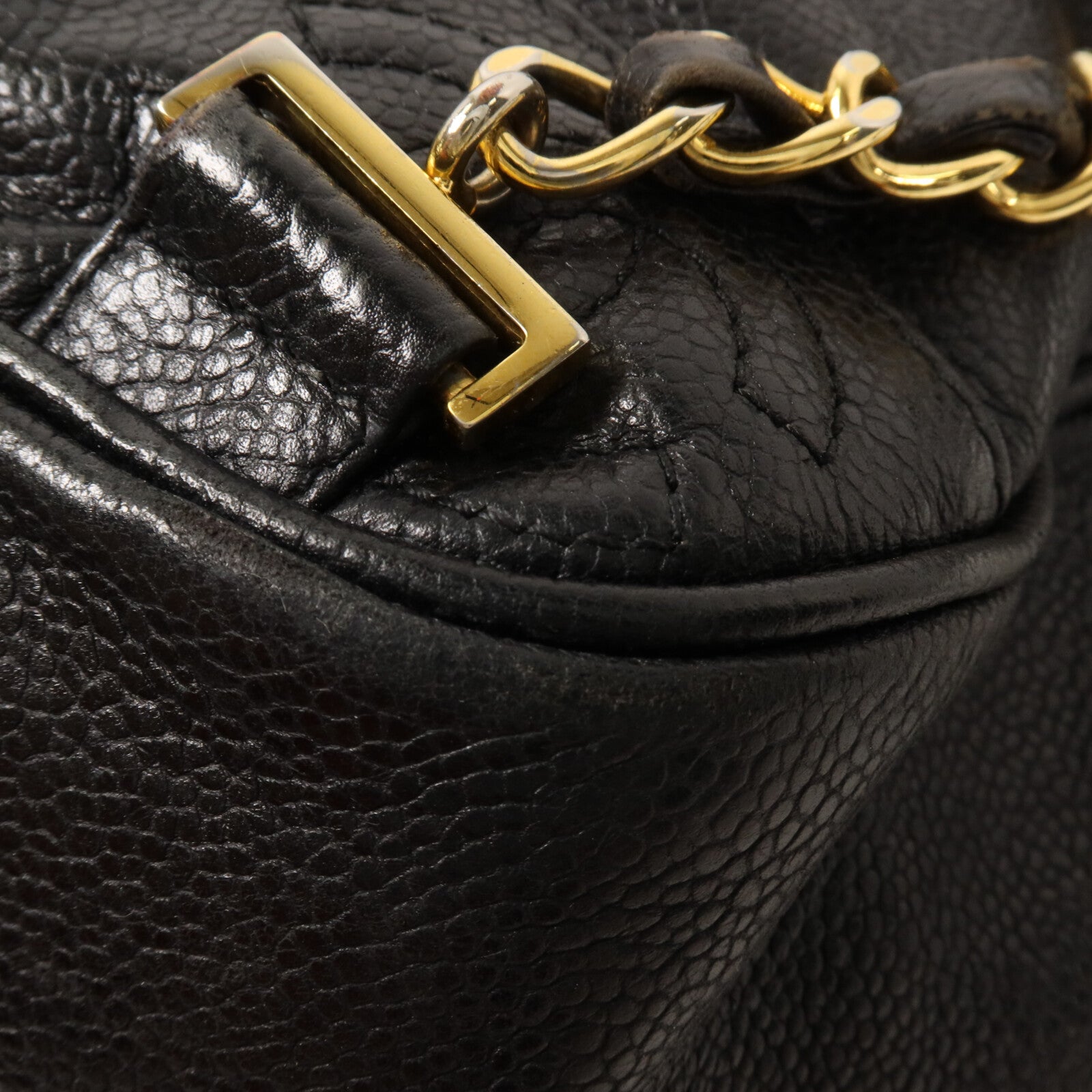CHANEL 牛皮皮革Triple CC Backpack鏈帶背包