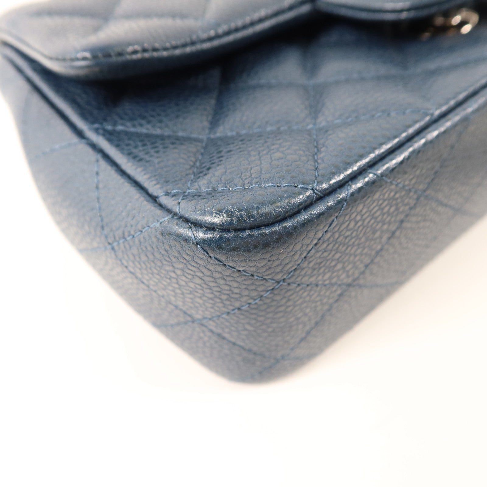 CHANEL 牛皮皮革Classic 20銀扣鏈帶肩背袋