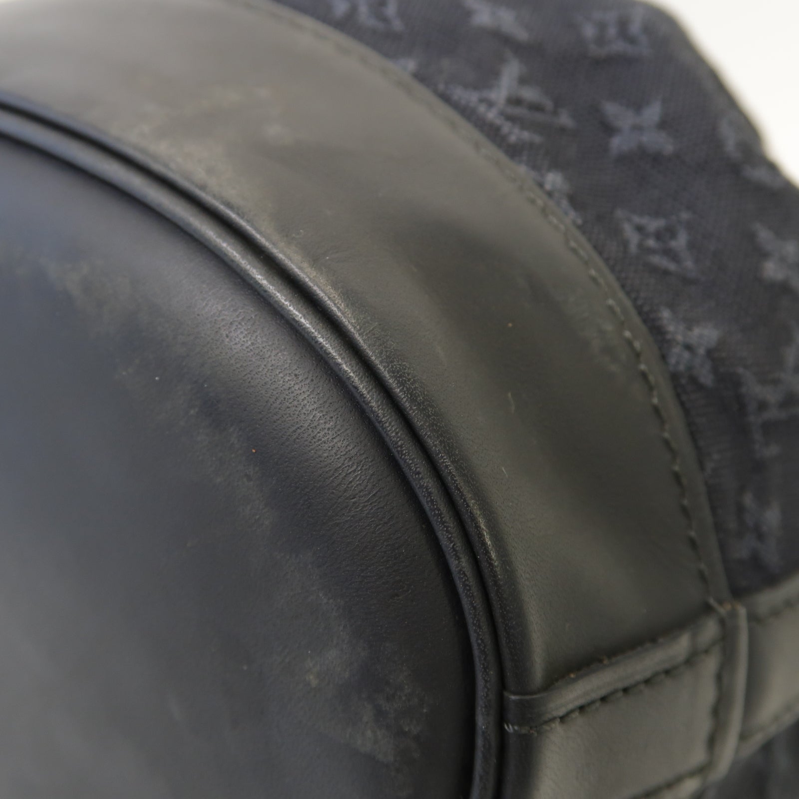 LOUIS VUITTON Monogram Mini Noelie金扣肩背袋深藍色