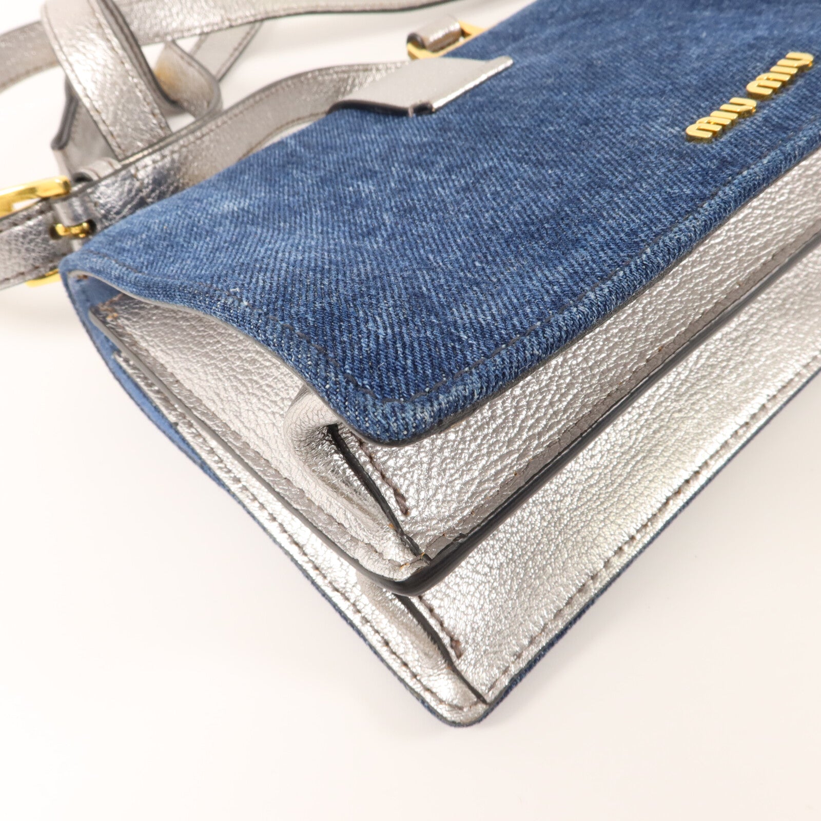 Miu Miu 牛仔布料Shoulder Bag肩背袋
