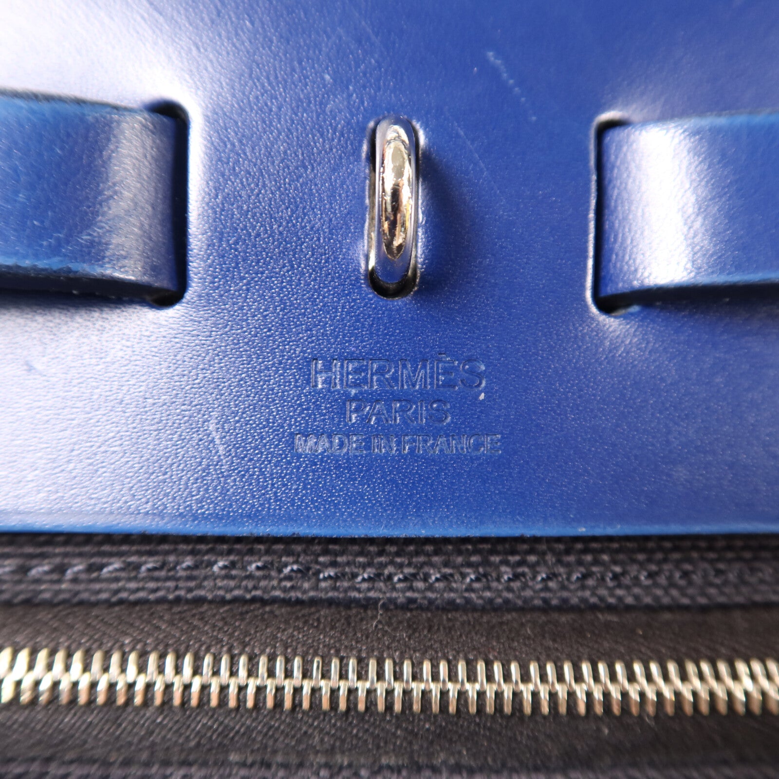 HERMES 帆布Herbag PM手挽肩背兩用袋Noir