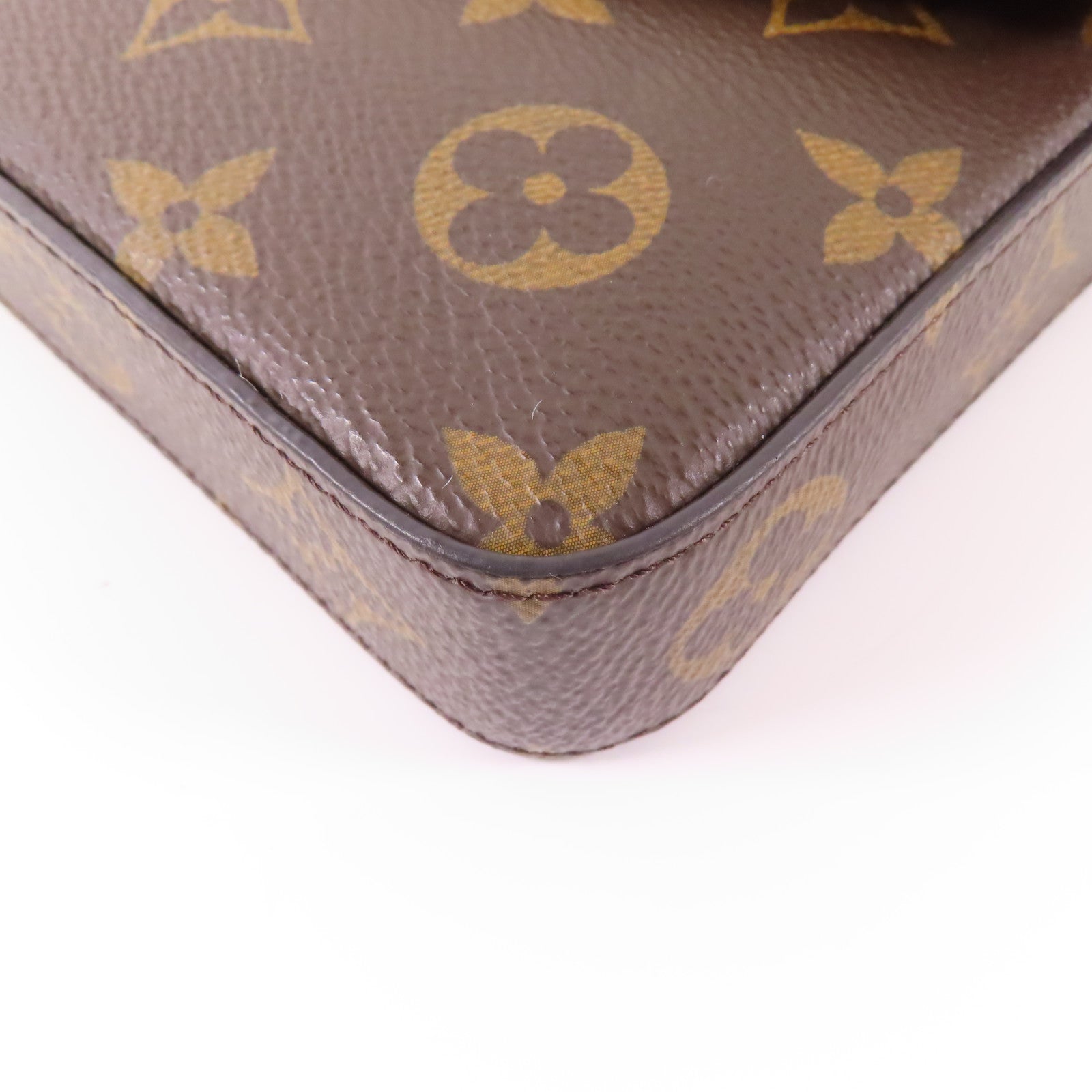 LOUIS VUITTON Monogram Felicie Pochette金扣鏈帶肩背袋