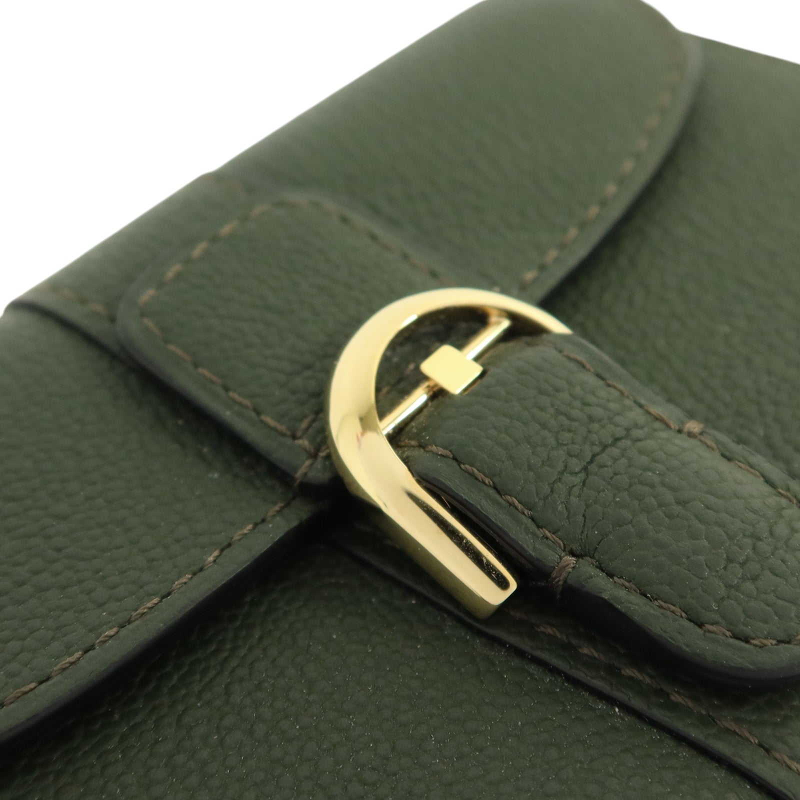 Delvaux 牛皮皮革Brillant Card Holder金扣卡片套