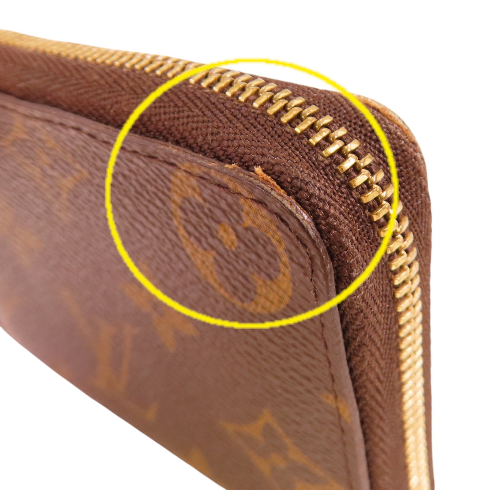 LOUIS VUITTON LV GHW Round Card Case Coin Case Card Holder M60067 Monogram