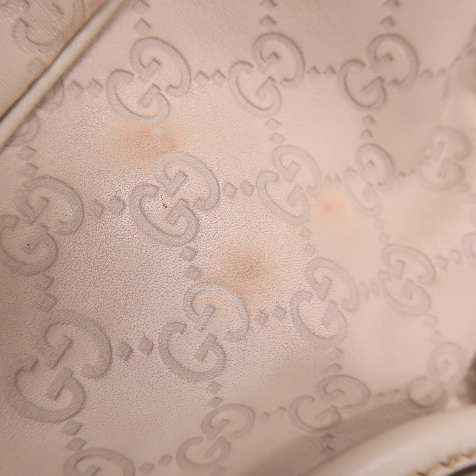 GUCCI GG GHW Sukey Shoulder Bag 296835 Calfskin Leather Beige