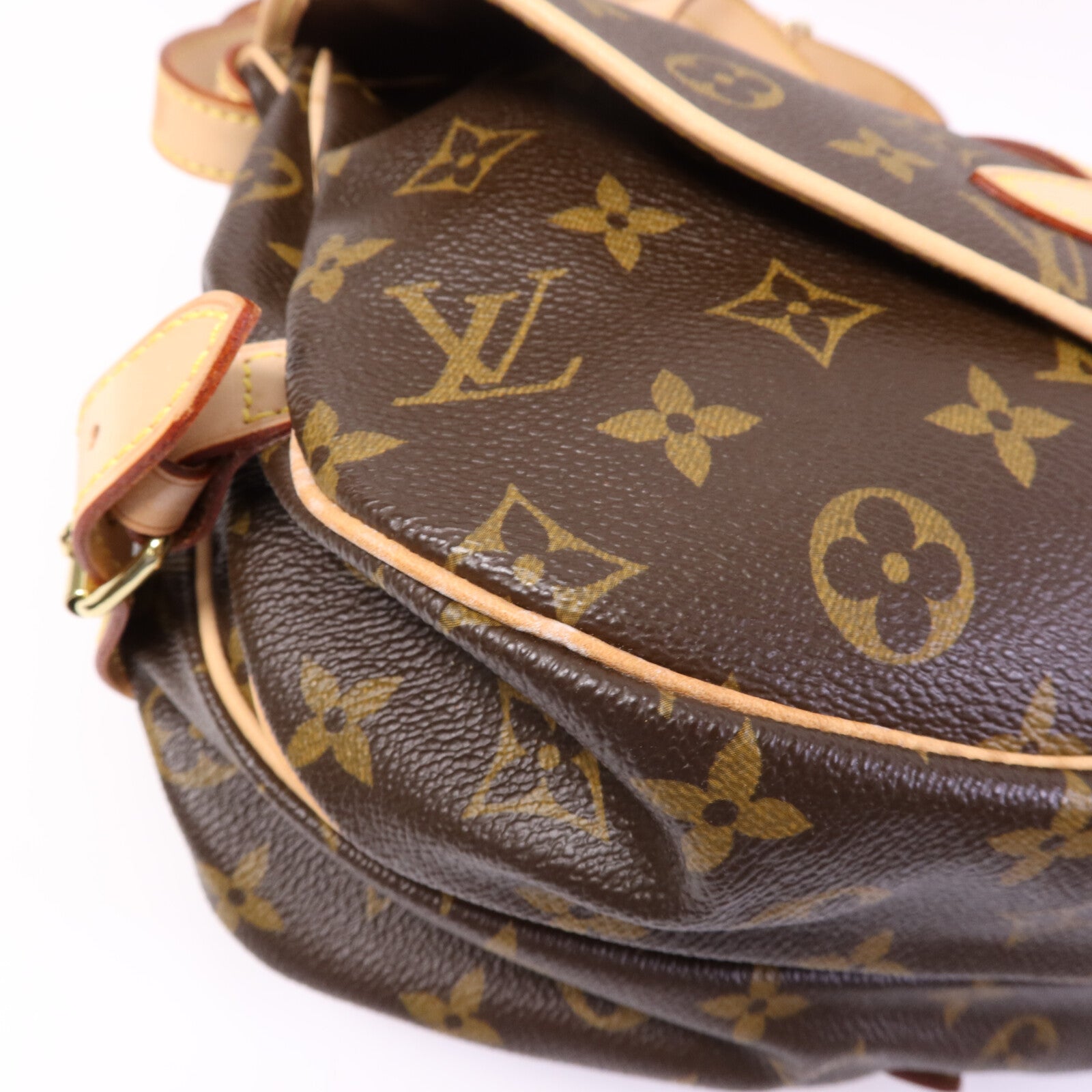 LOUIS VUITTON Monogram Saumur BB金扣手挽肩背兩用袋