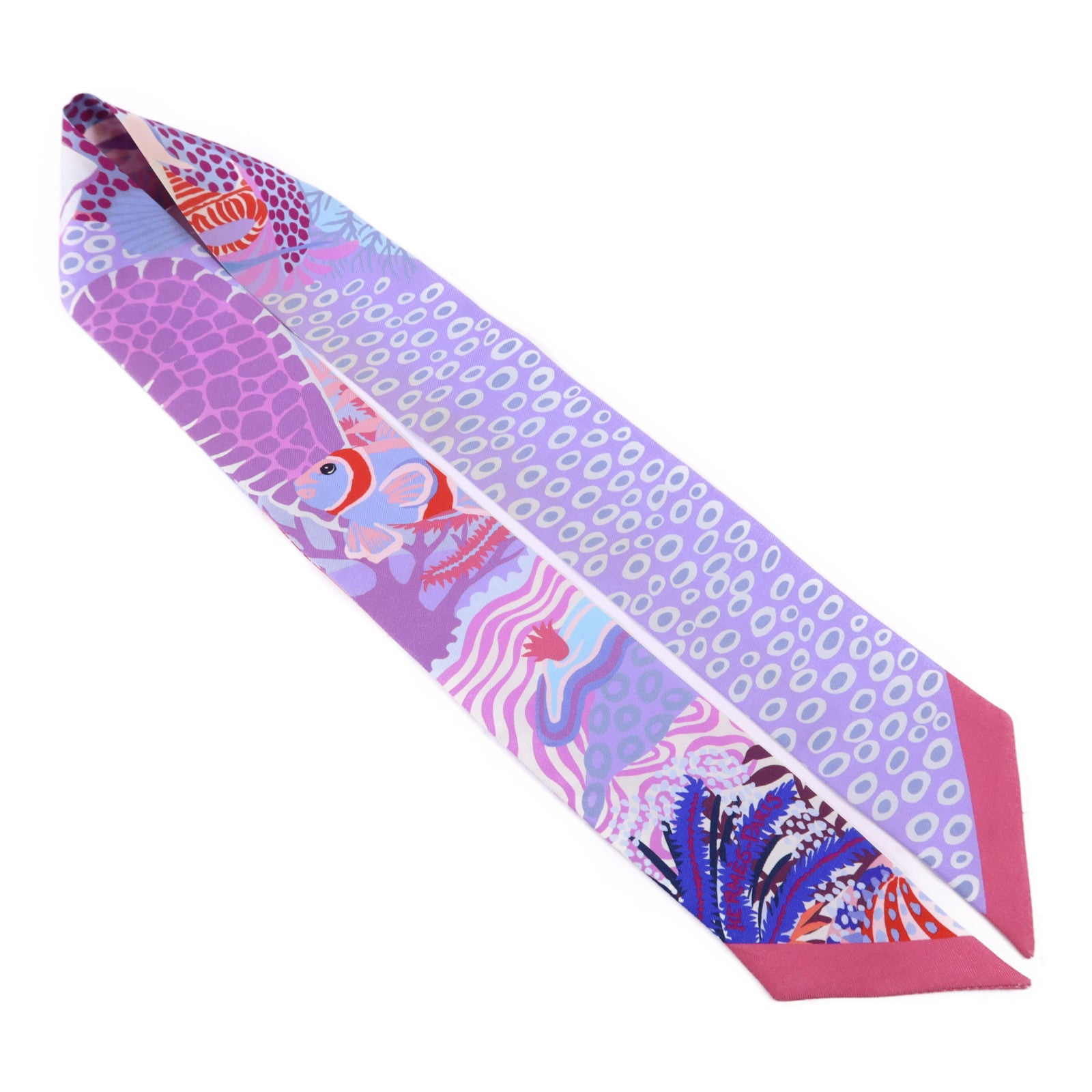 HERMES 【激減優惠】絲質Twilly絲巾