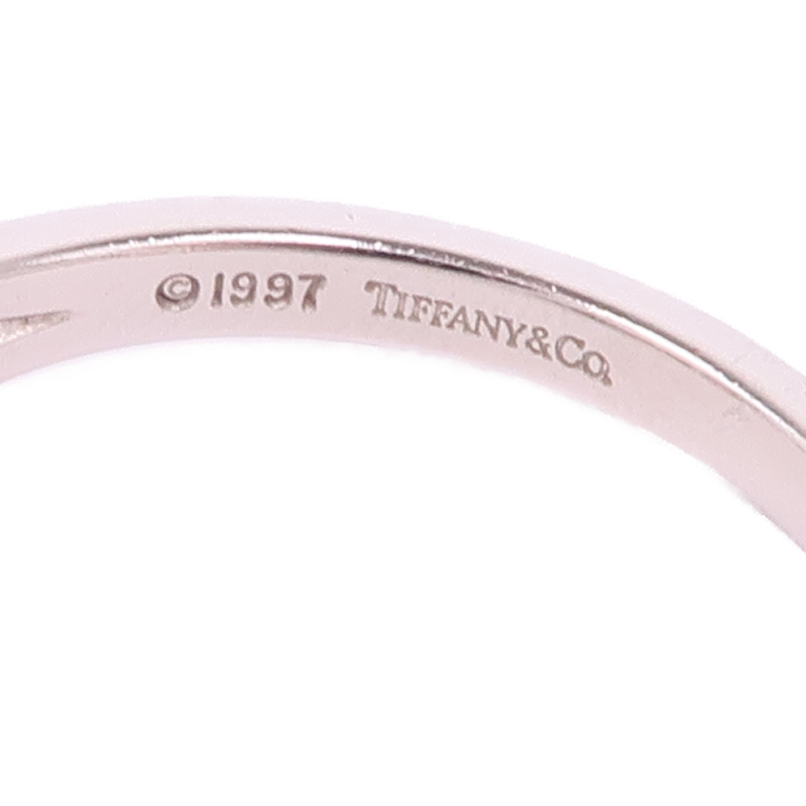 TIFFANY＆CO PT950鉑金Floral Ring 1997戒指US#4.25