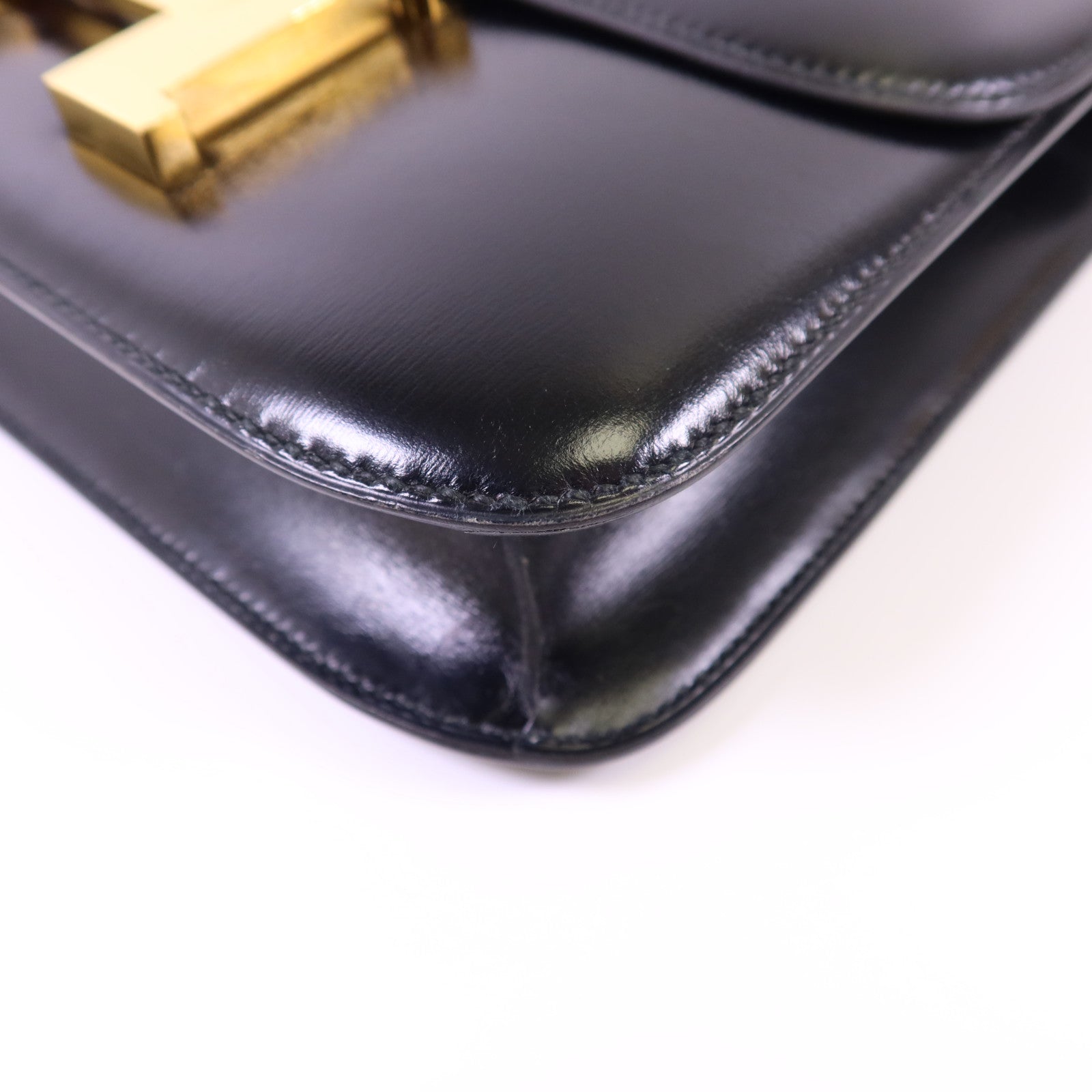 HERMES Box Calf皮革Constance 24金扣肩背袋