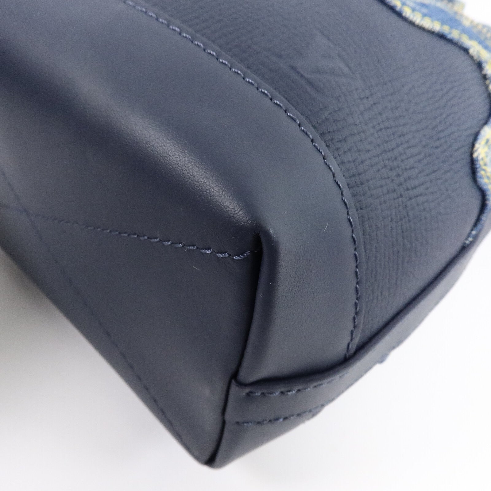 LOUIS VUITTON Denim/Taurillon Japanese Cruiser手挽肩背兩用袋