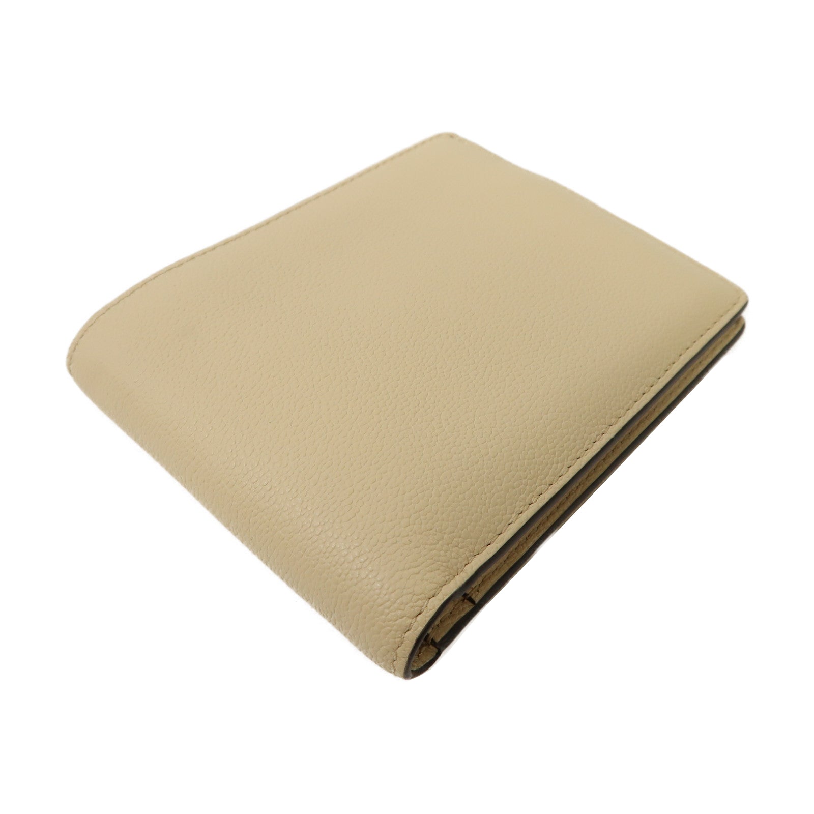 SELECTION 【激減優惠】牛皮皮革Fold Wallet折疊錢包米色