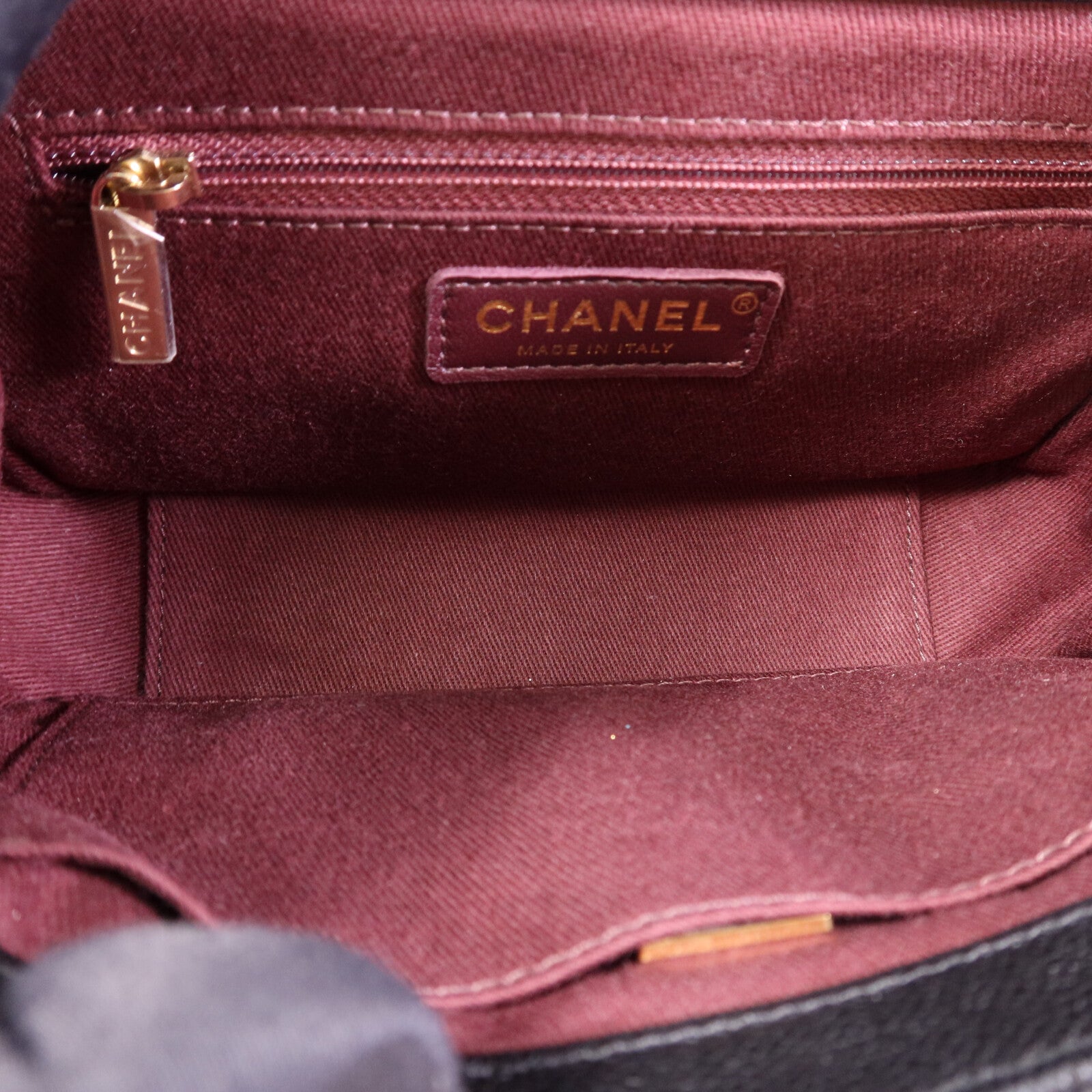 CHANEL 牛皮皮革Business Affinity金扣手挽肩背兩用袋