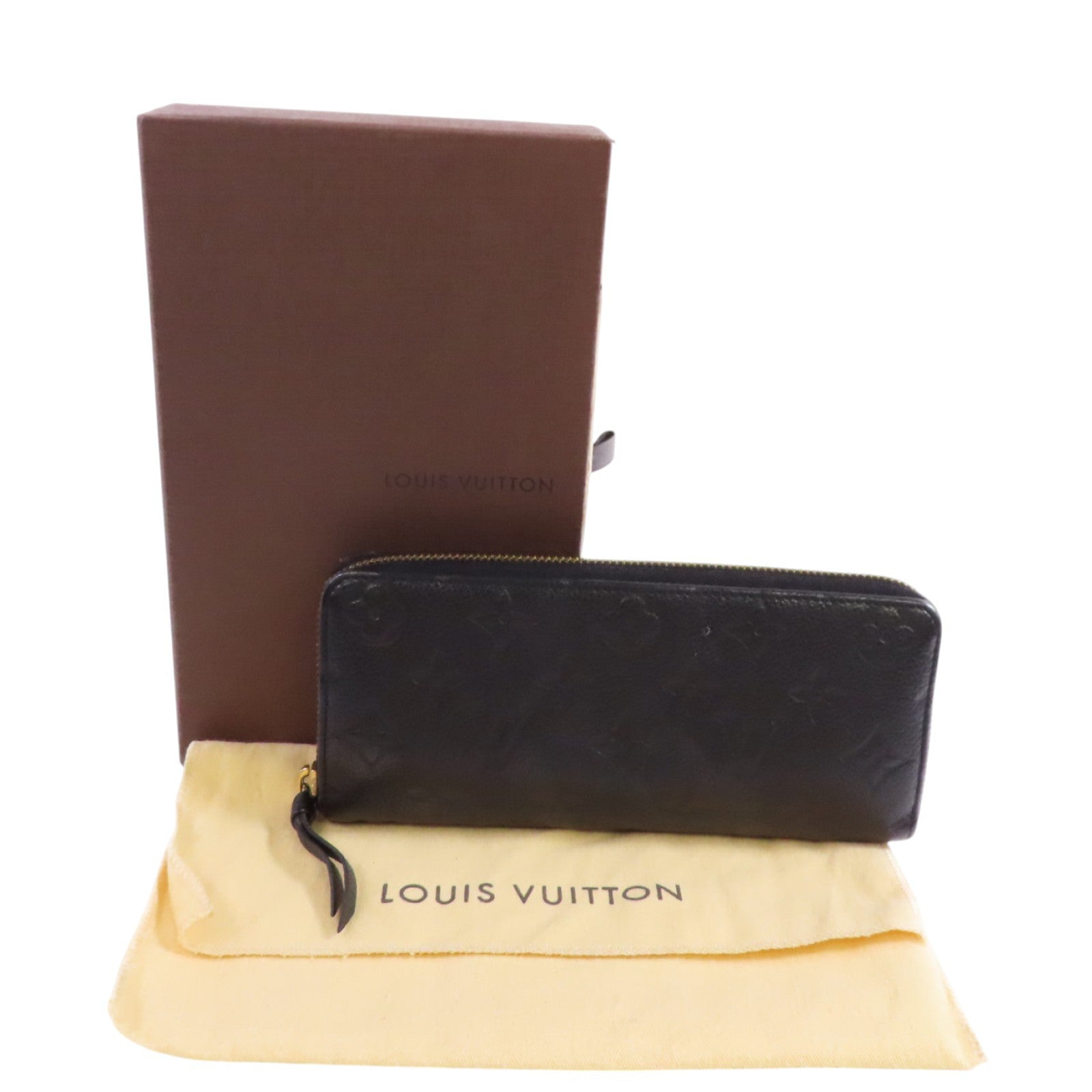LOUIS VUITTON Monogram Empreinte Portefeuille Wallet Long Wallet金扣拉鏈長錢包