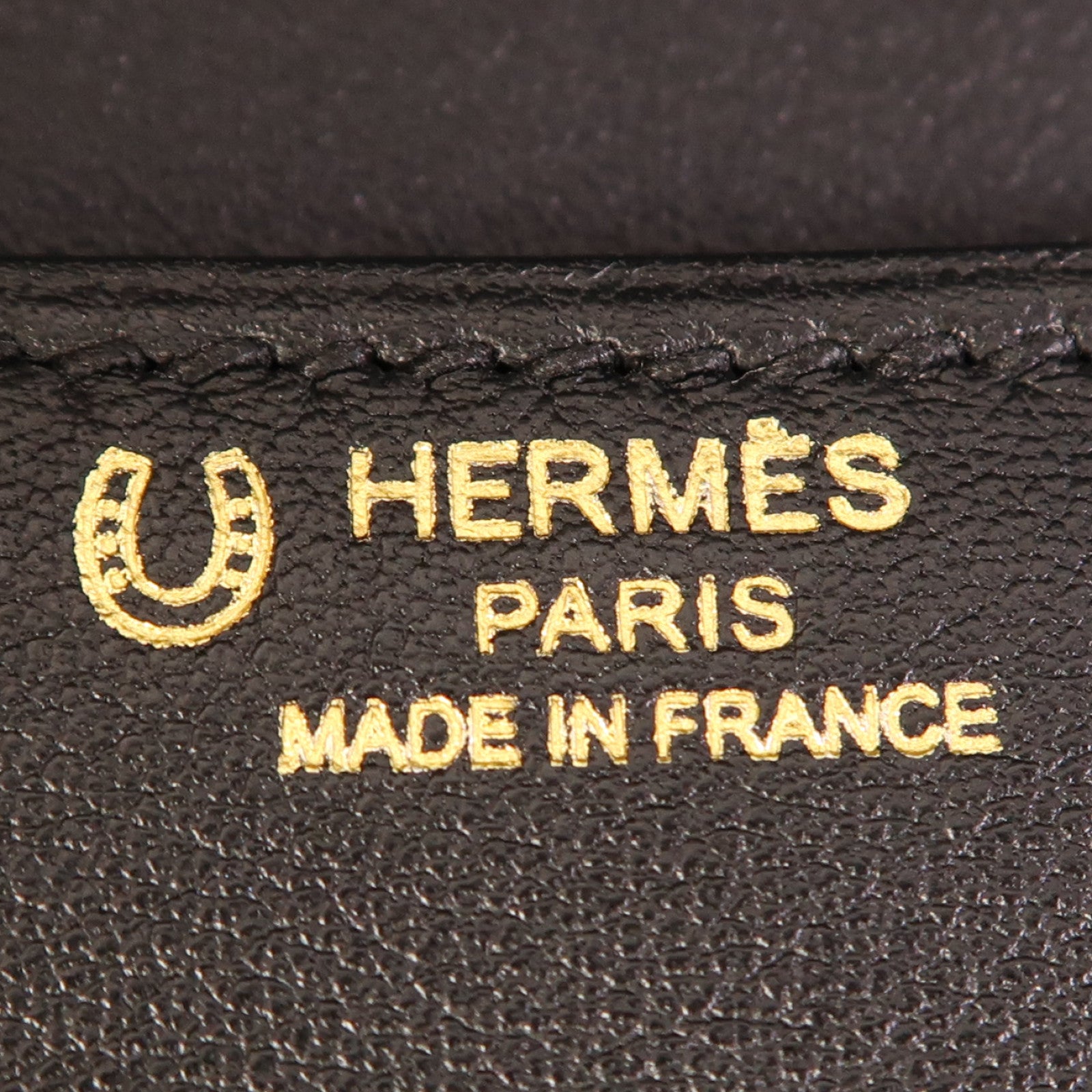 HERMES Swift皮革Constance Elan金扣肩背袋Noir