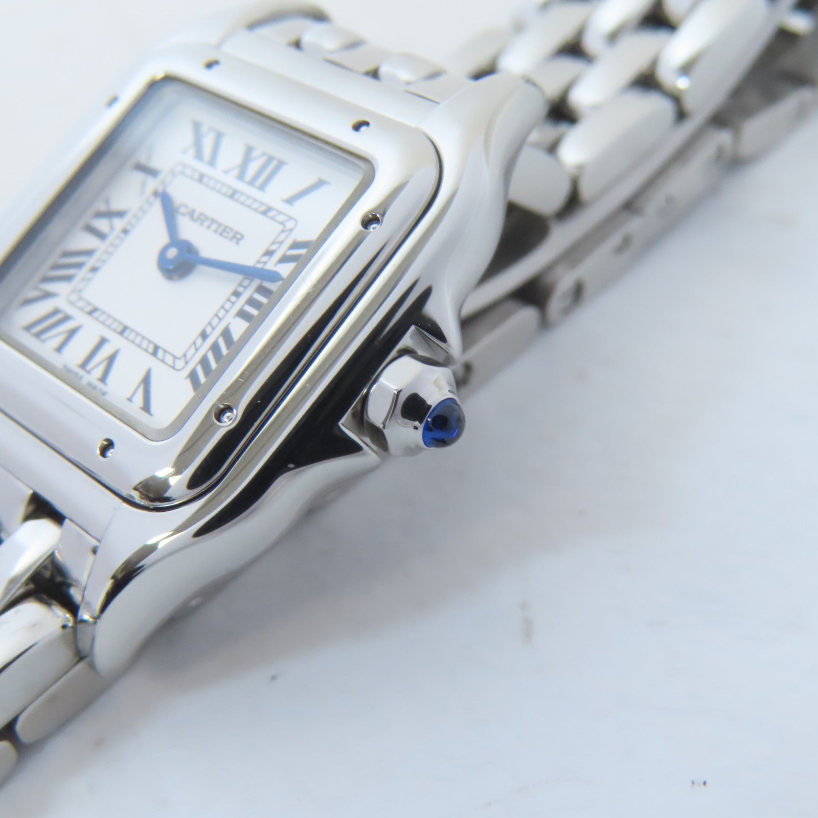 CARTIER Panthere不鏽鋼手錶石英機芯白色