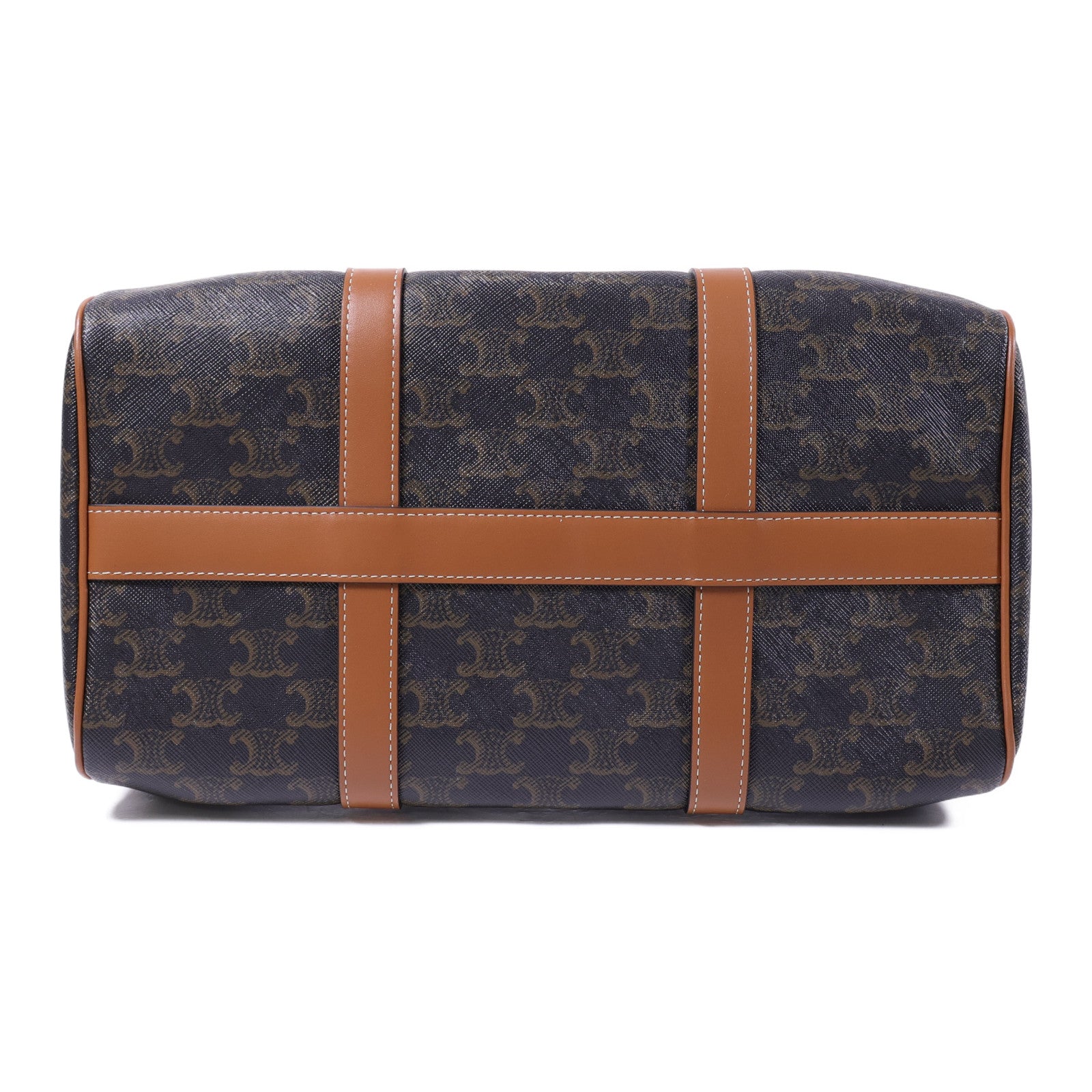 CELINE 塗層帆布Large Boston IN Triomphe金扣手挽肩背兩用袋