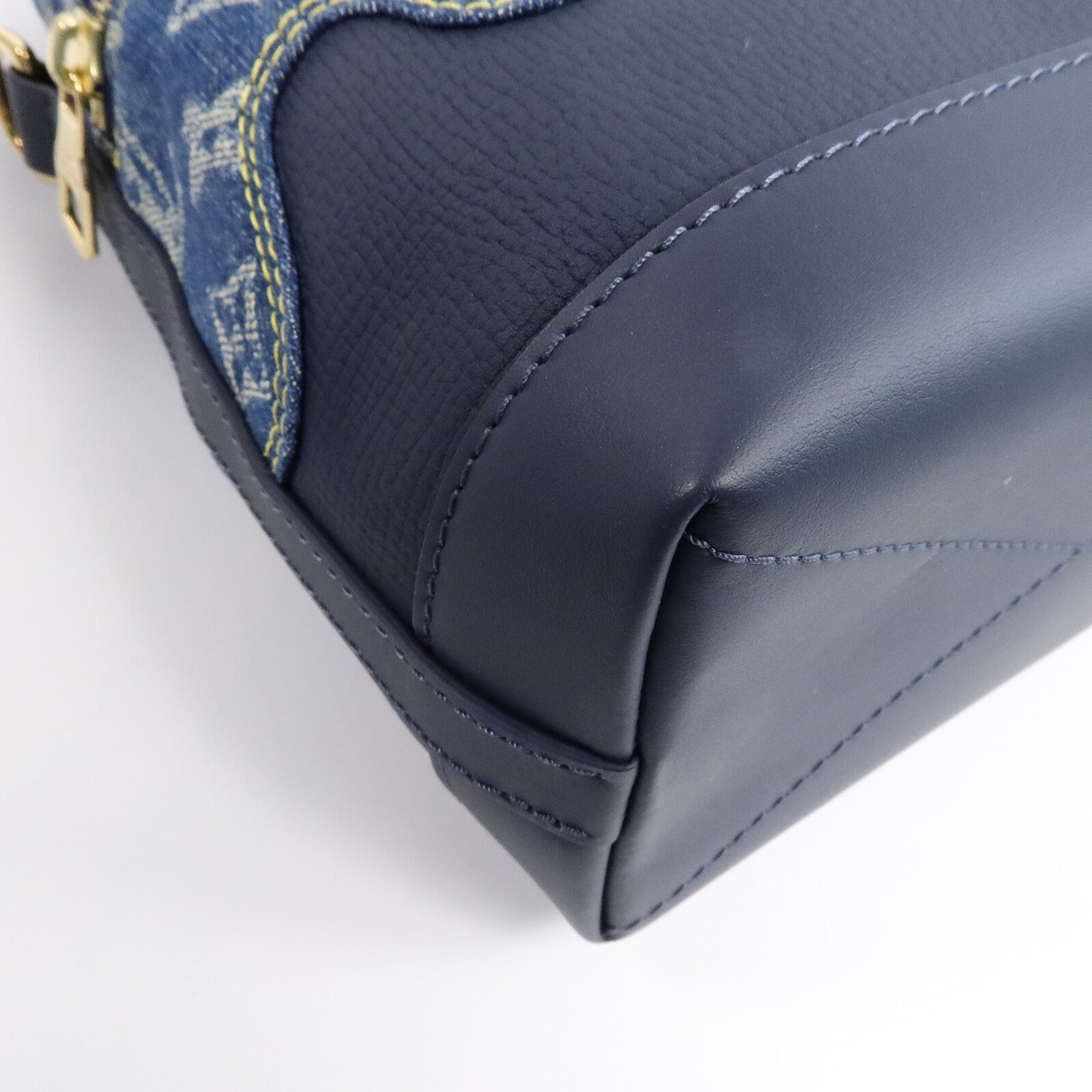 LOUIS VUITTON Denim/Taurillon Japanese Cruiser手挽肩背兩用袋