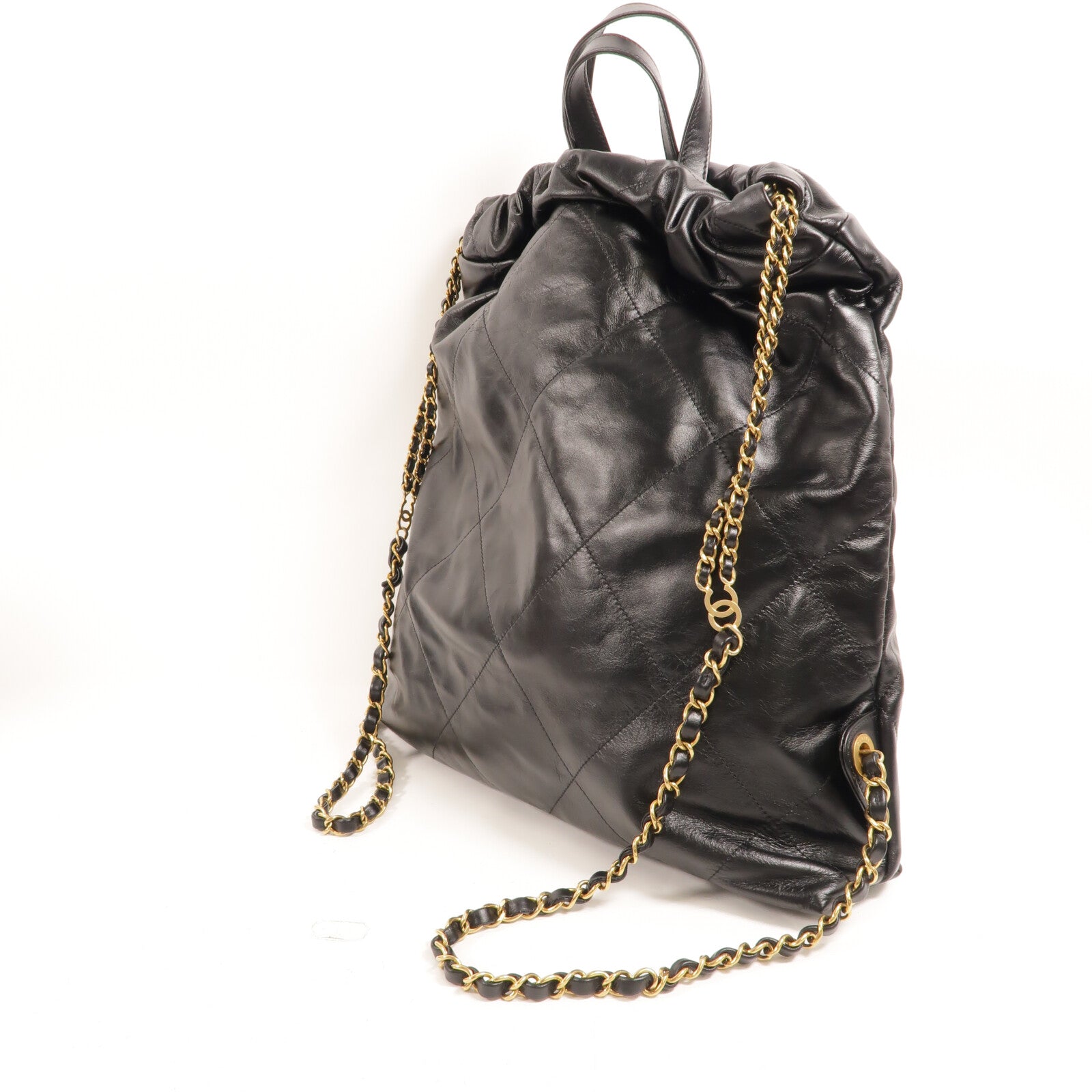 CHANEL 牛皮皮革Chanel 22 Backpack鏈帶背包