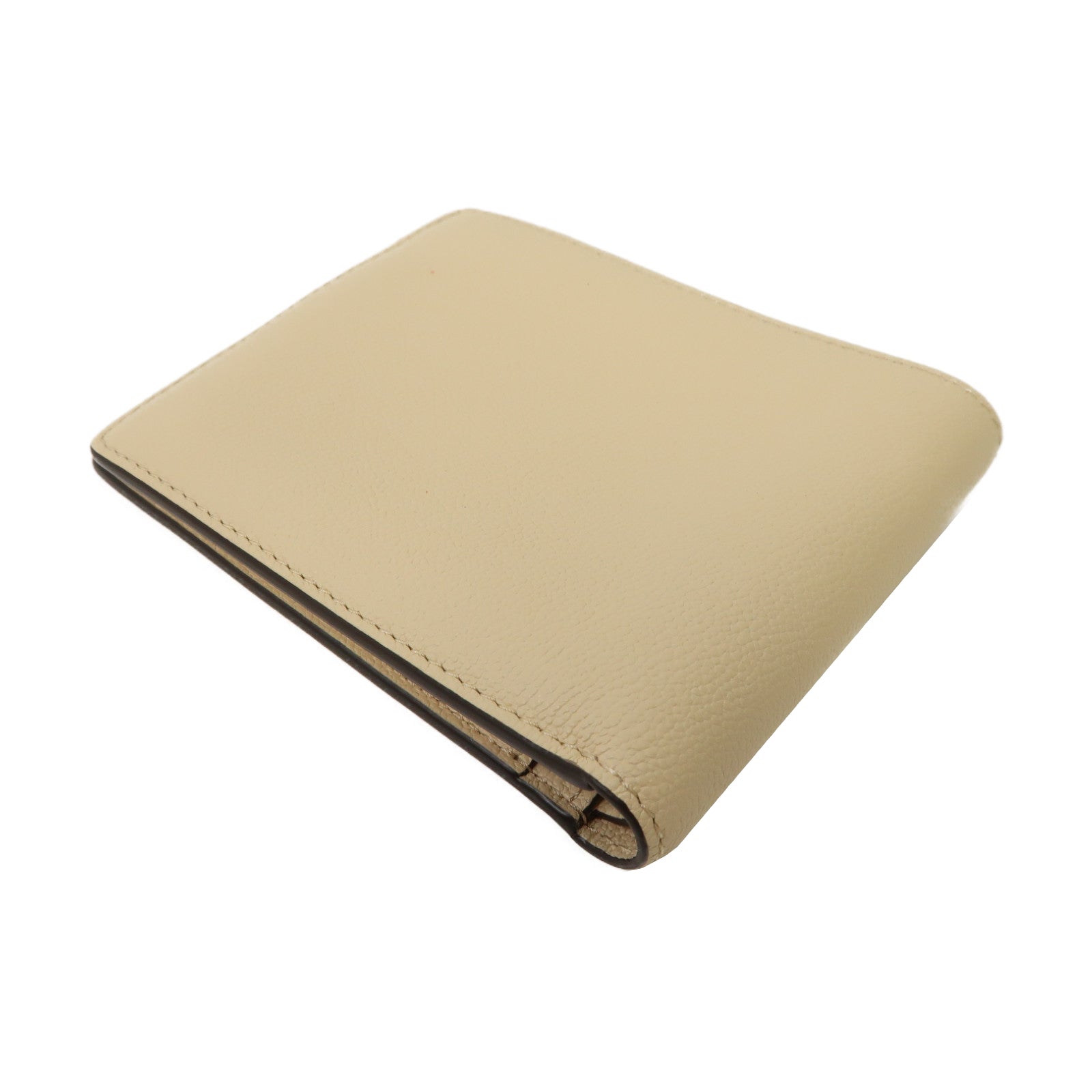 SELECTION 【激減優惠】牛皮皮革Fold Wallet折疊錢包米色