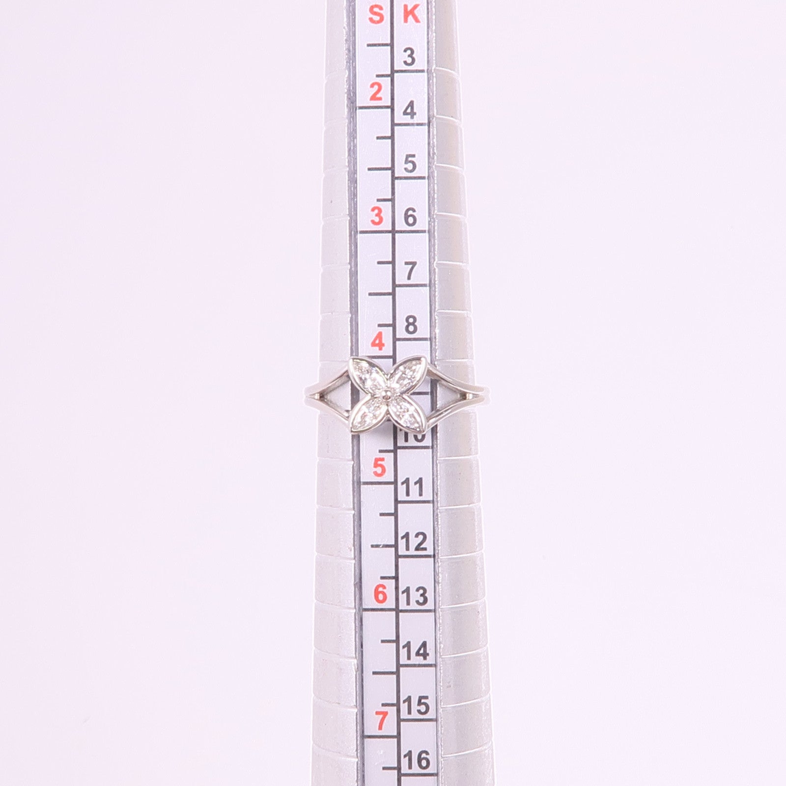 TIFFANY＆CO PT950鉑金Floral Ring 1997戒指US#4.25