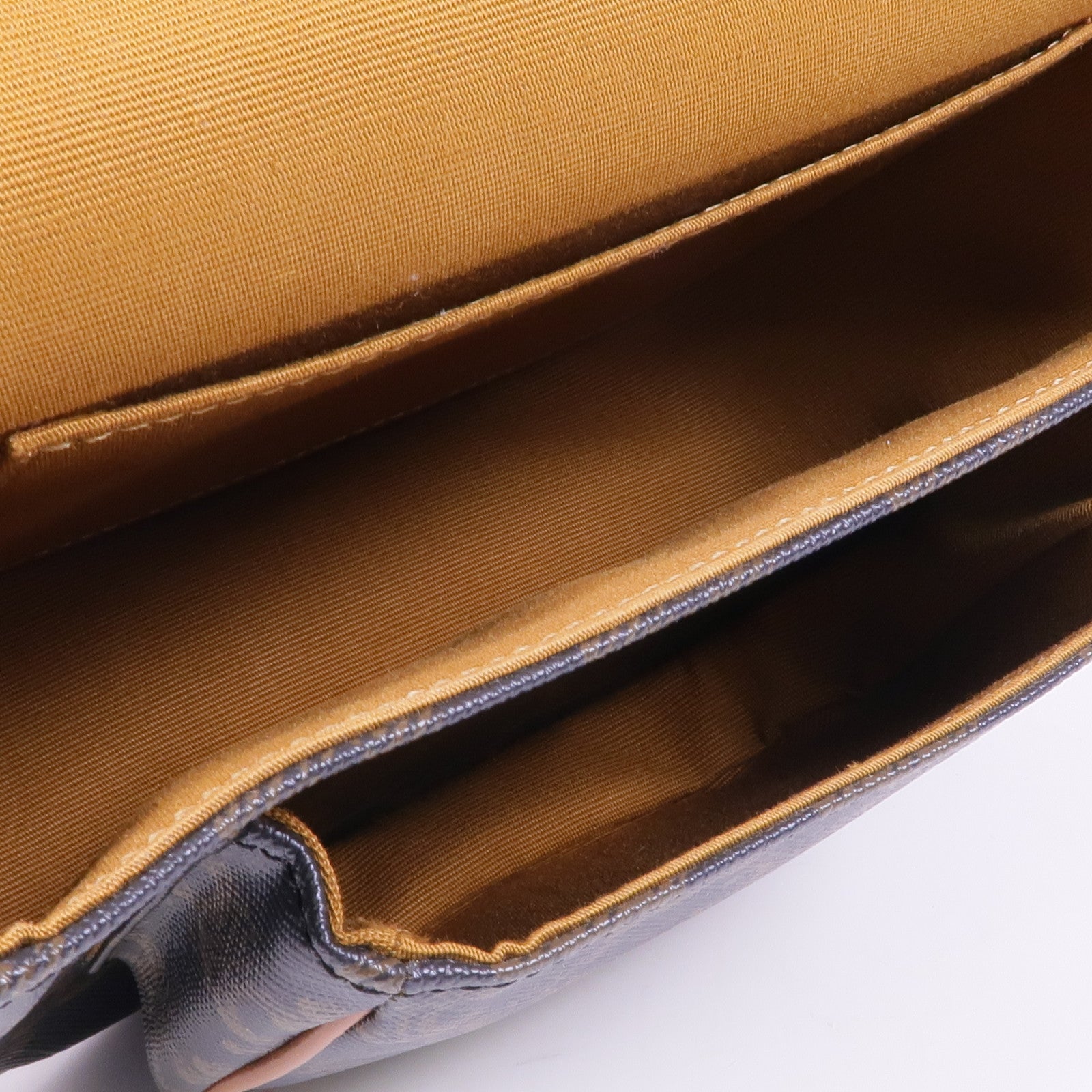 CELINE 塗層帆布Folco Bag金扣肩背袋